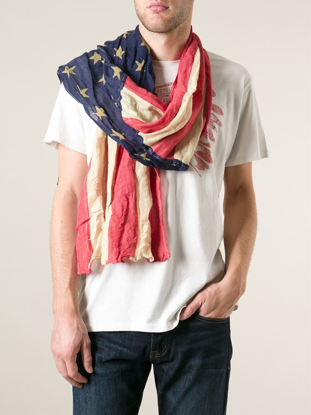Ralph Lauren American Flag Scarf for Men | Lyst