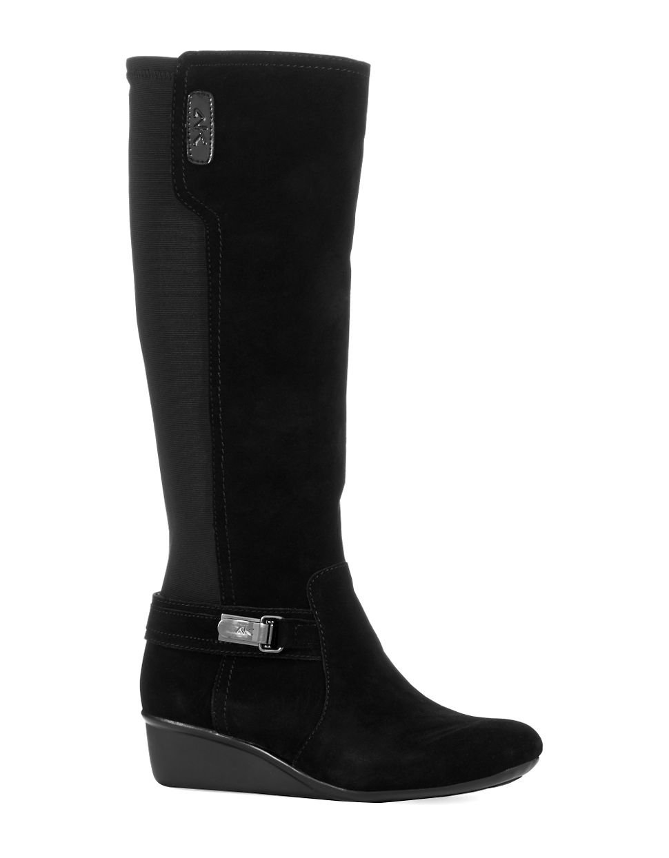 Anne klein Draft Boots in Black | Lyst