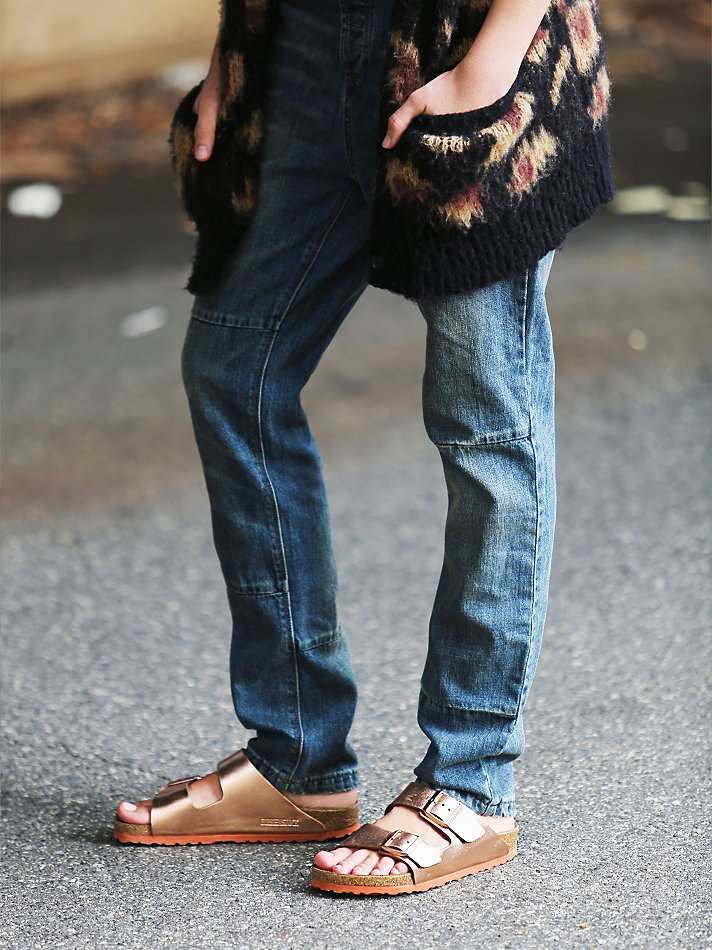 birkenstock arizona eva metallic copper