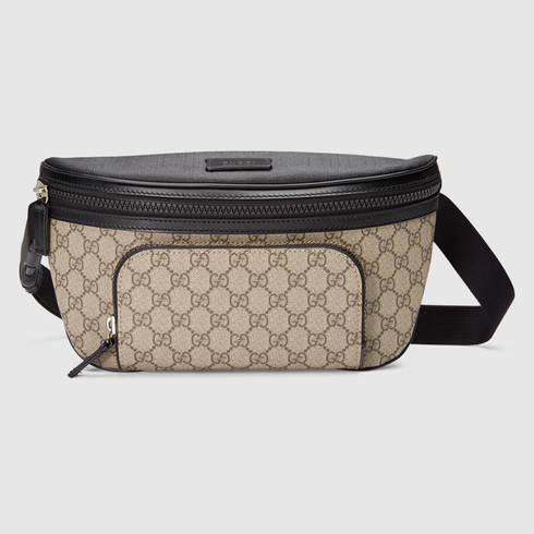 Gucci Canvas Gg Supreme Belt Bag in Natural for Men - Lyst