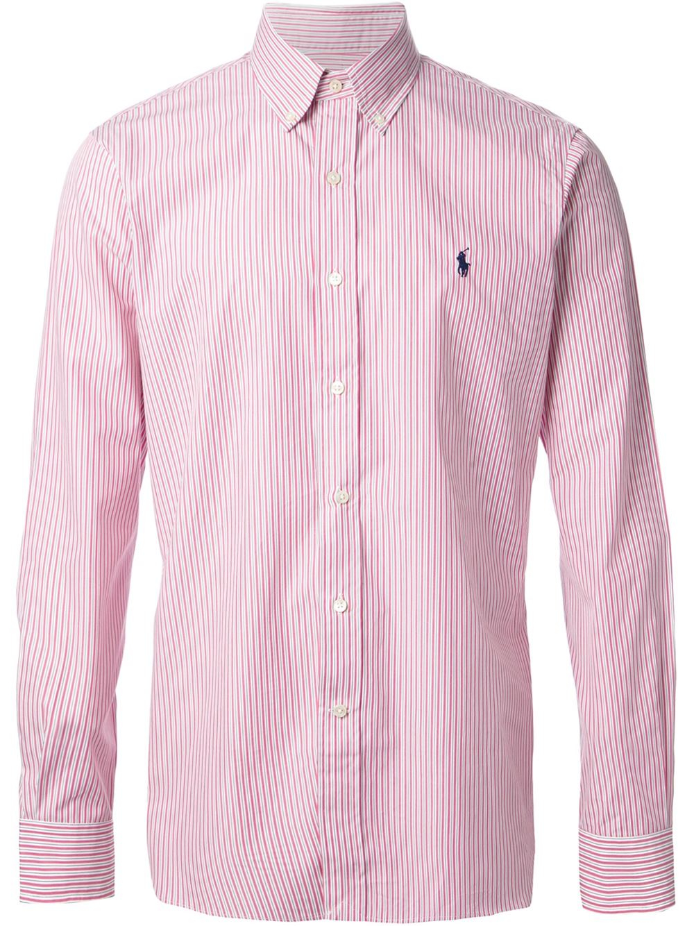 Polo Ralph Lauren Striped Shirt in Pink & Purple (Purple) for Men - Lyst