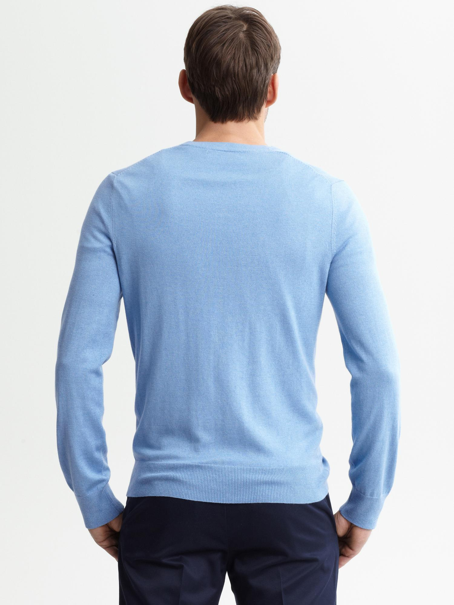 Banana Republic Silk-cotton-cashmere V-neck Sweater in ...