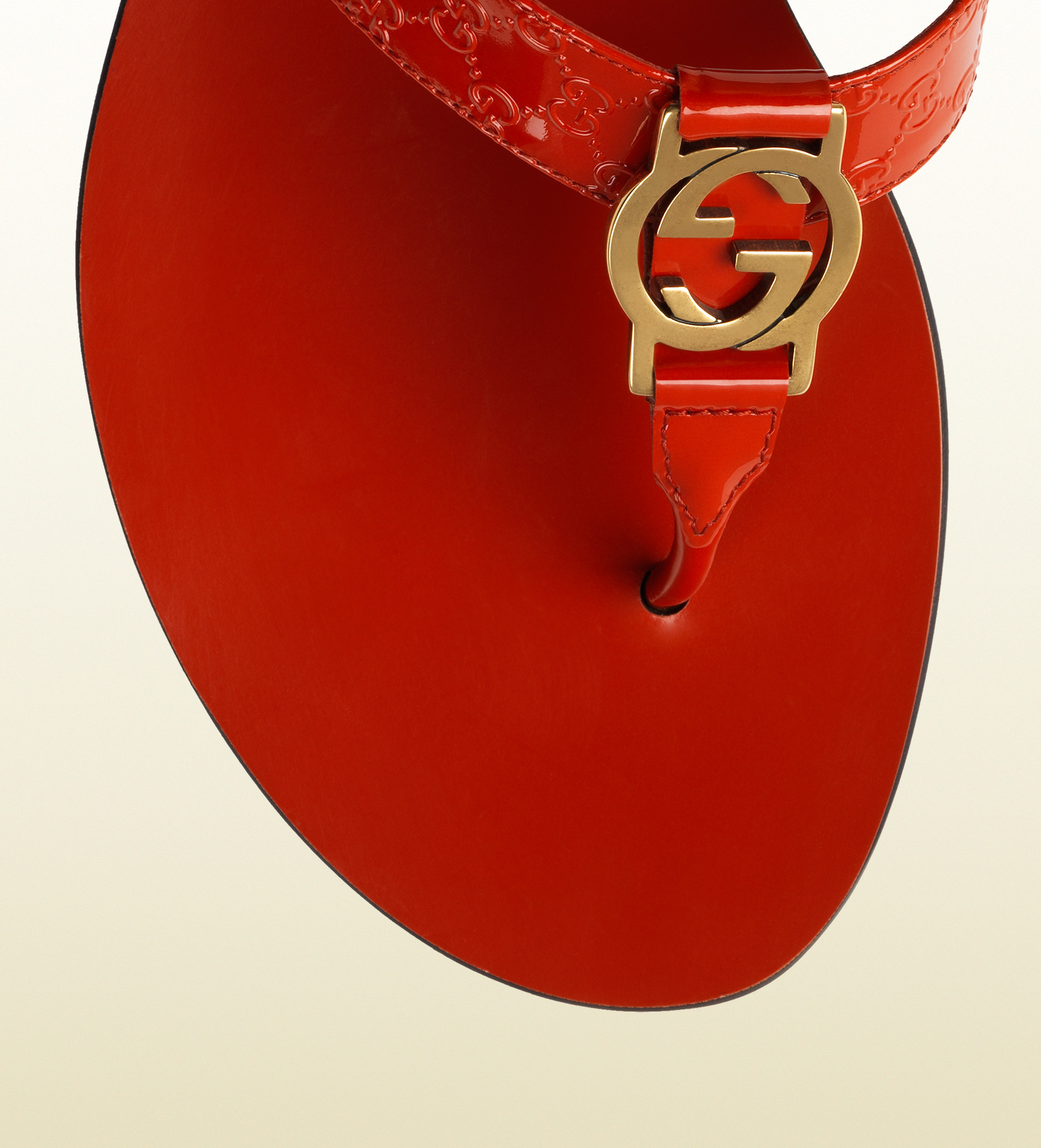 orange gucci sandals