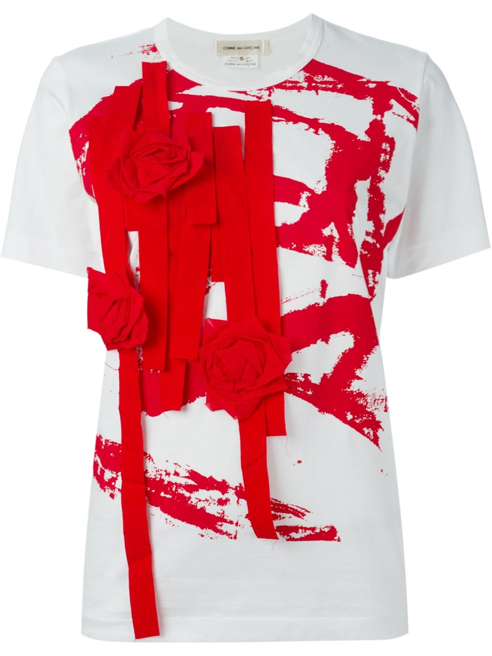 comme des garçons t shirt rose