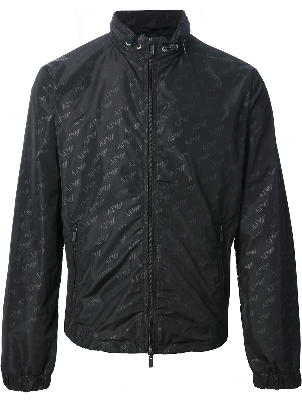 Armani Jeans Logo Embellished Jacket in Blue for Men - Lyst