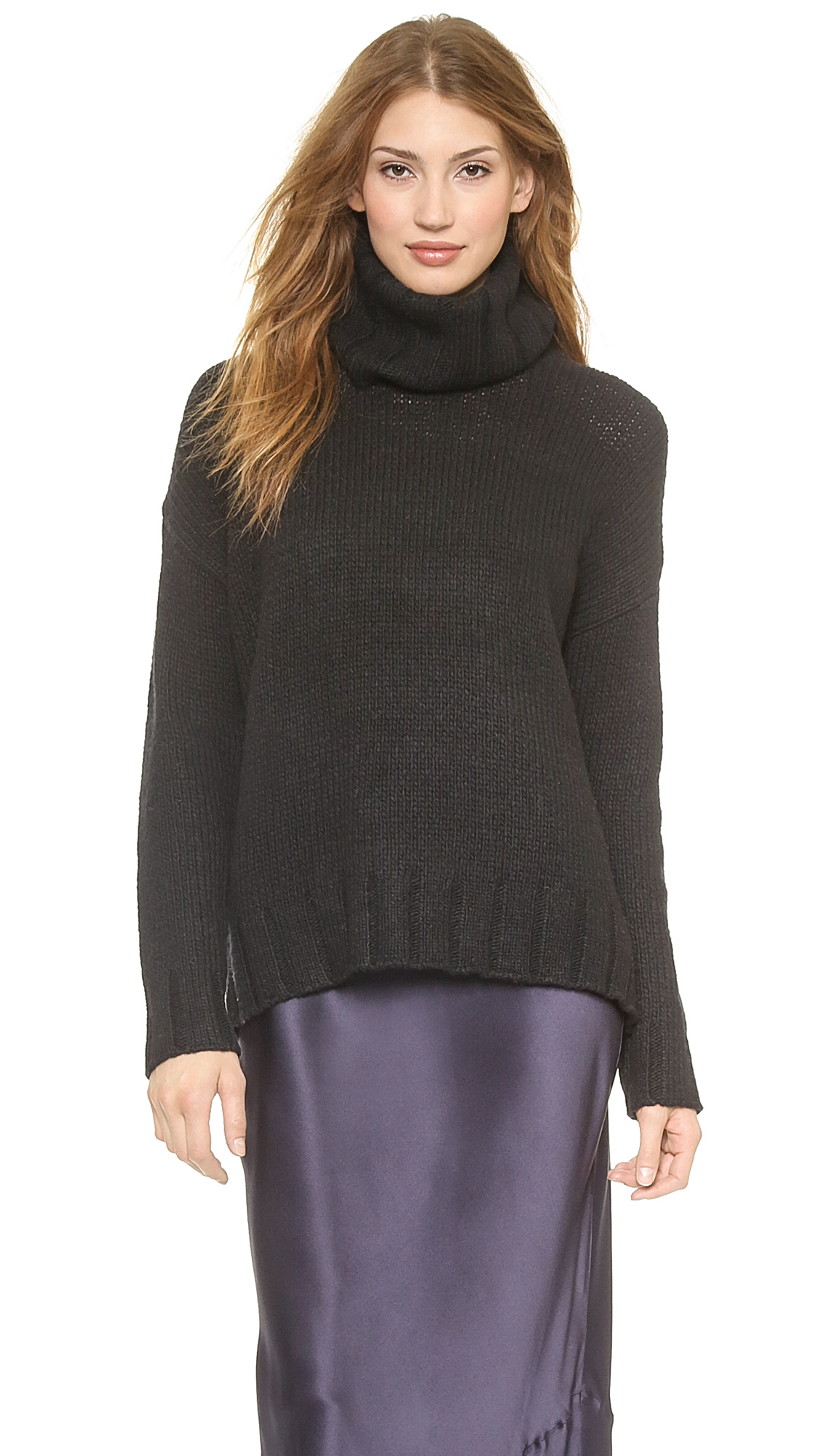 oversized turtleneck black