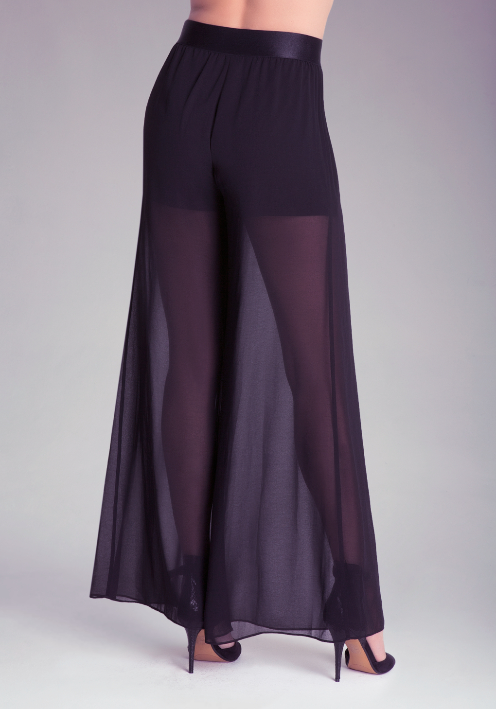 petite chiffon pants