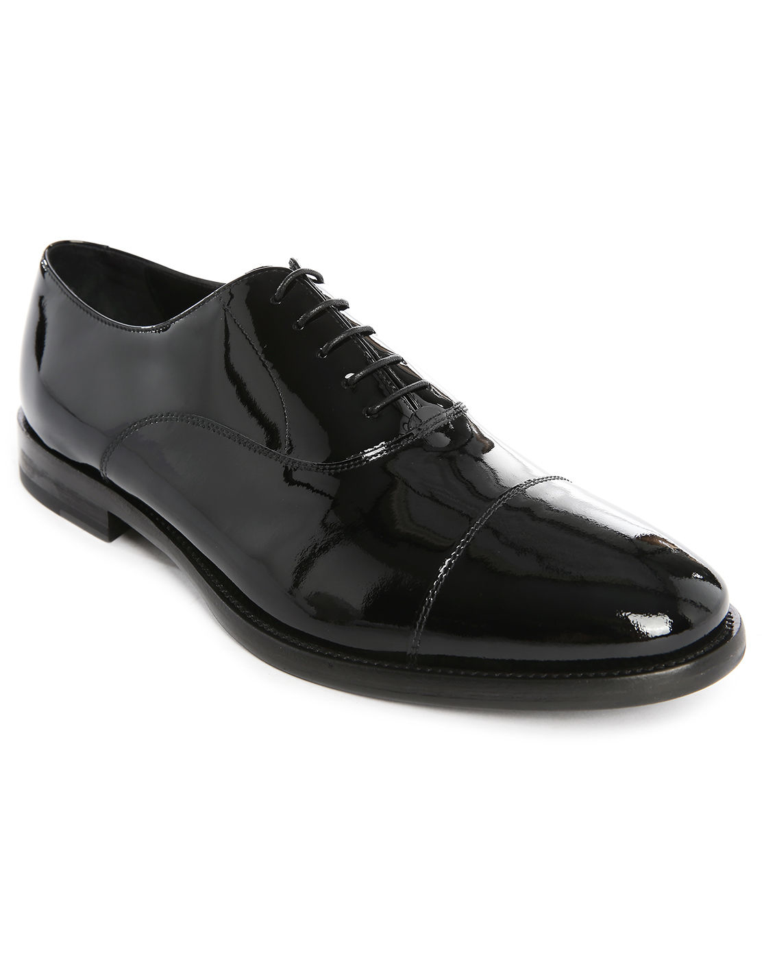 patent black brogues