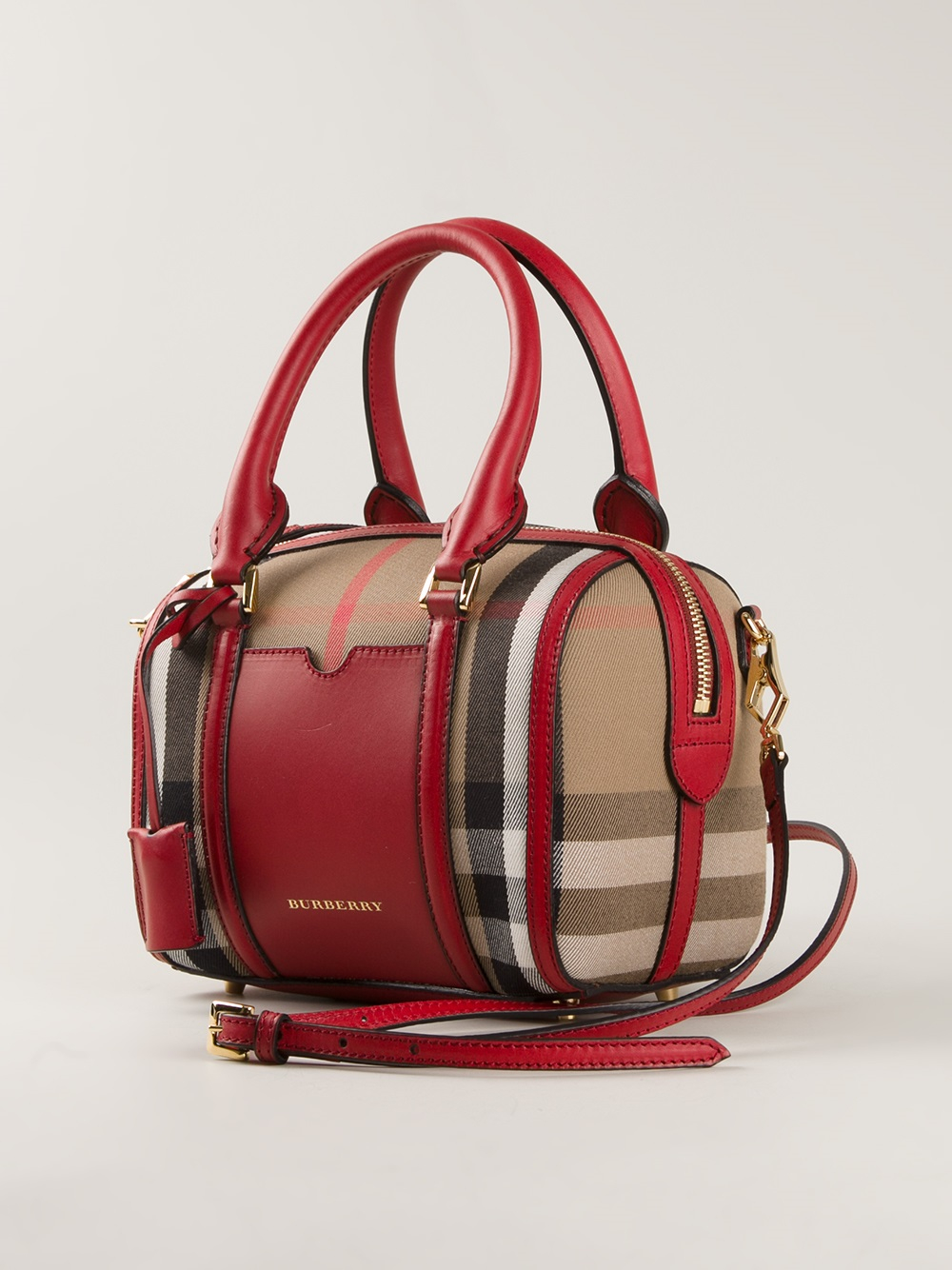 Burberry Sartorial Bowling Bag In Purple Lyst