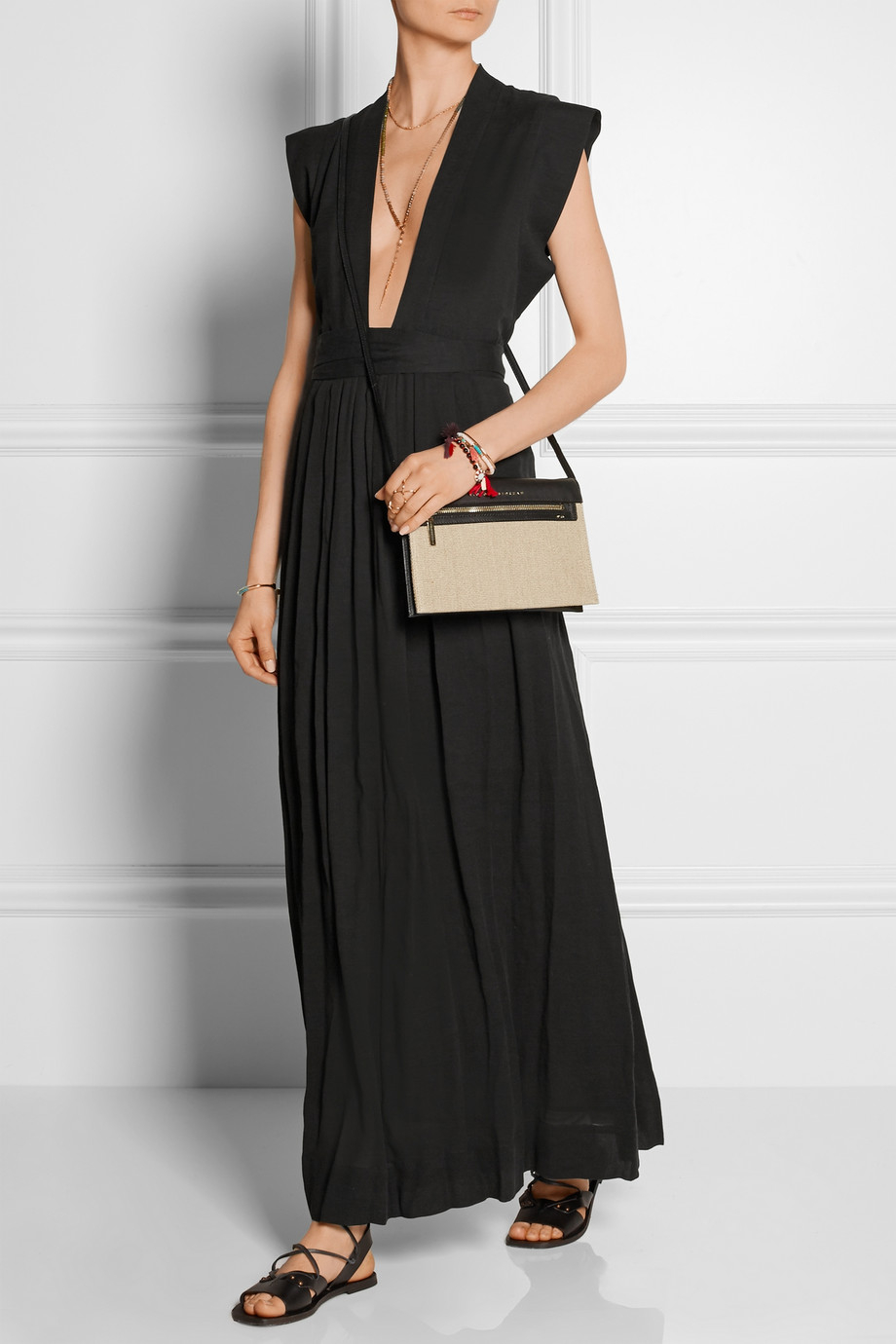 Isabel Marant Sachi Cotton-Blend Voile Dress in Black | Lyst