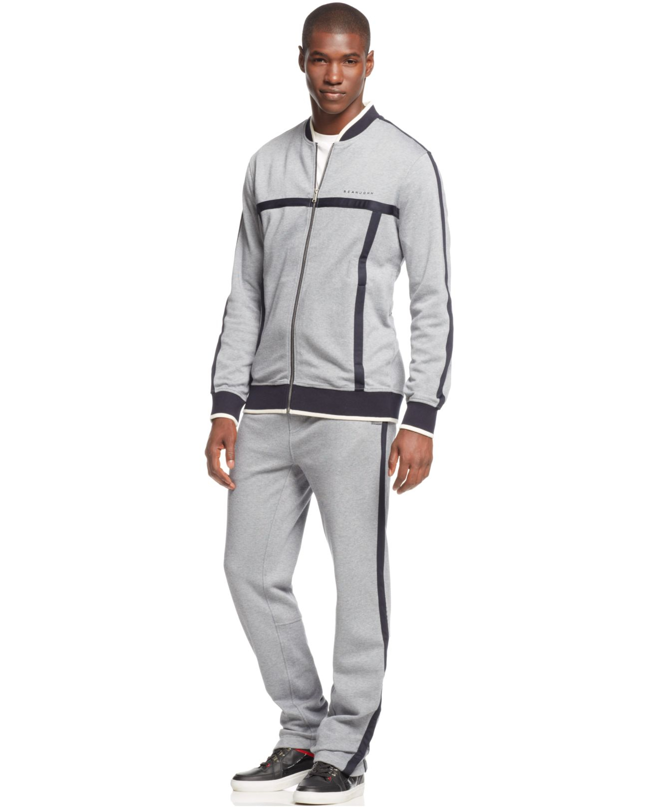 sean john tracksuit velour jacket and pants