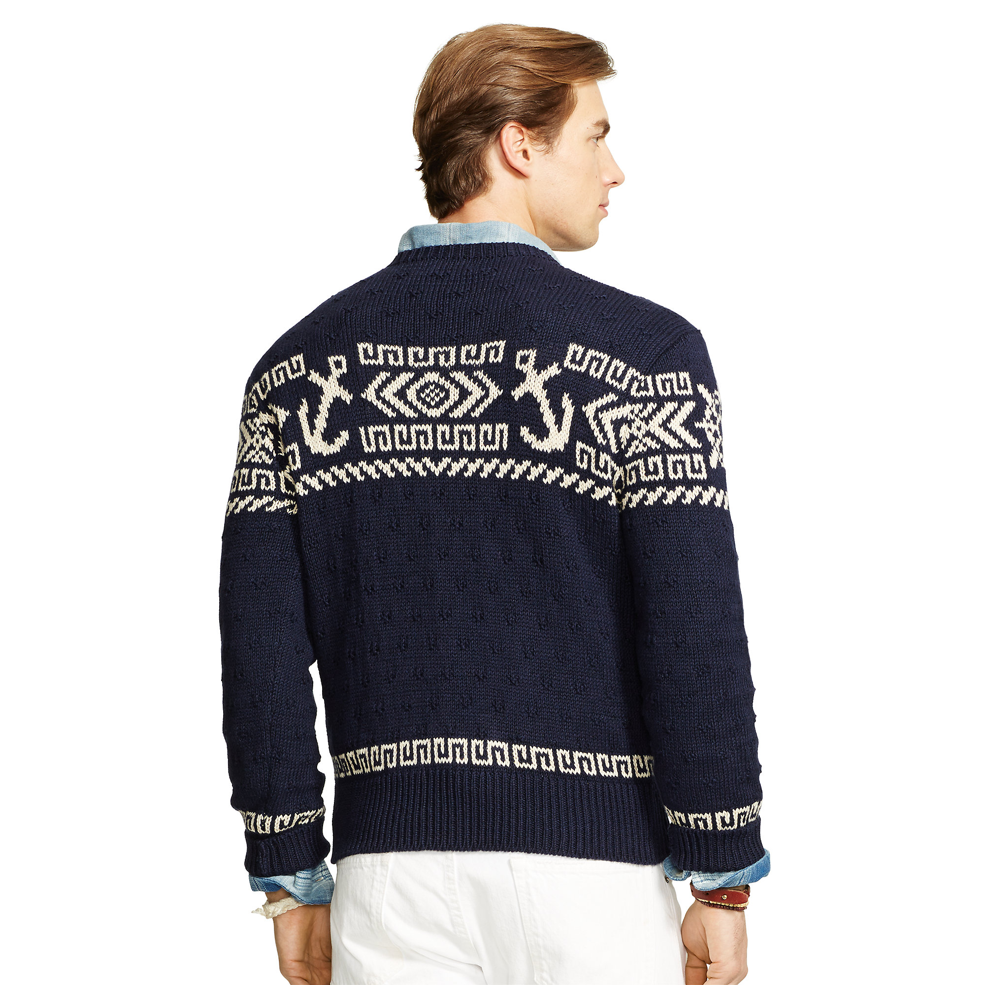 Polo Ralph Lauren Nautical Cotton-linen Sweater in Navy (Blue) for Men ...
