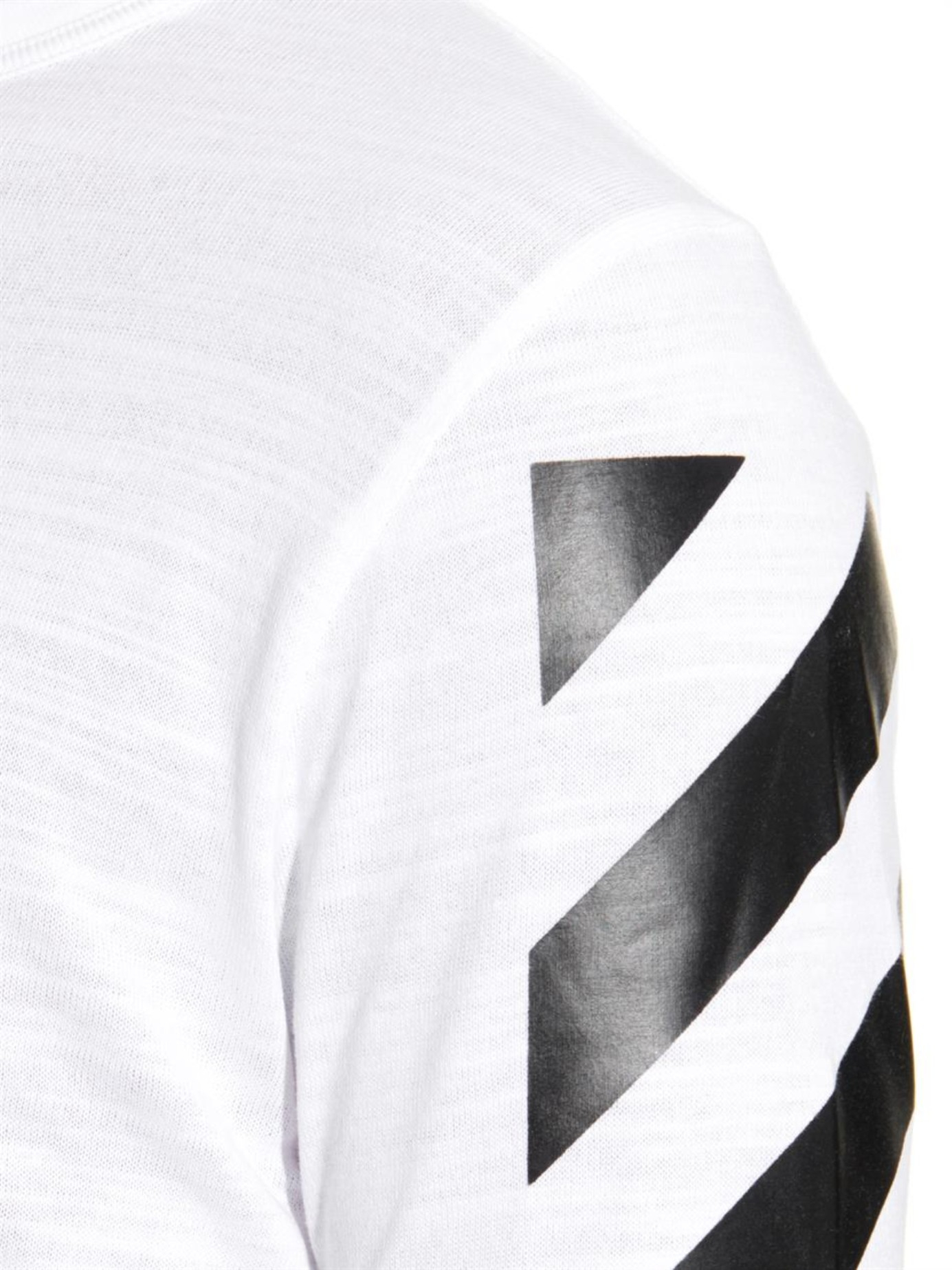 Off-White c/o Virgil Abloh Striped Long-Sleeved T-Shirt in White for ...