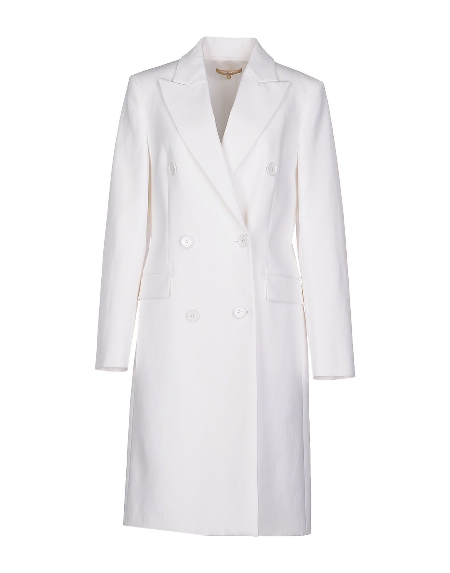 Lyst Michael Kors Overcoat in White
