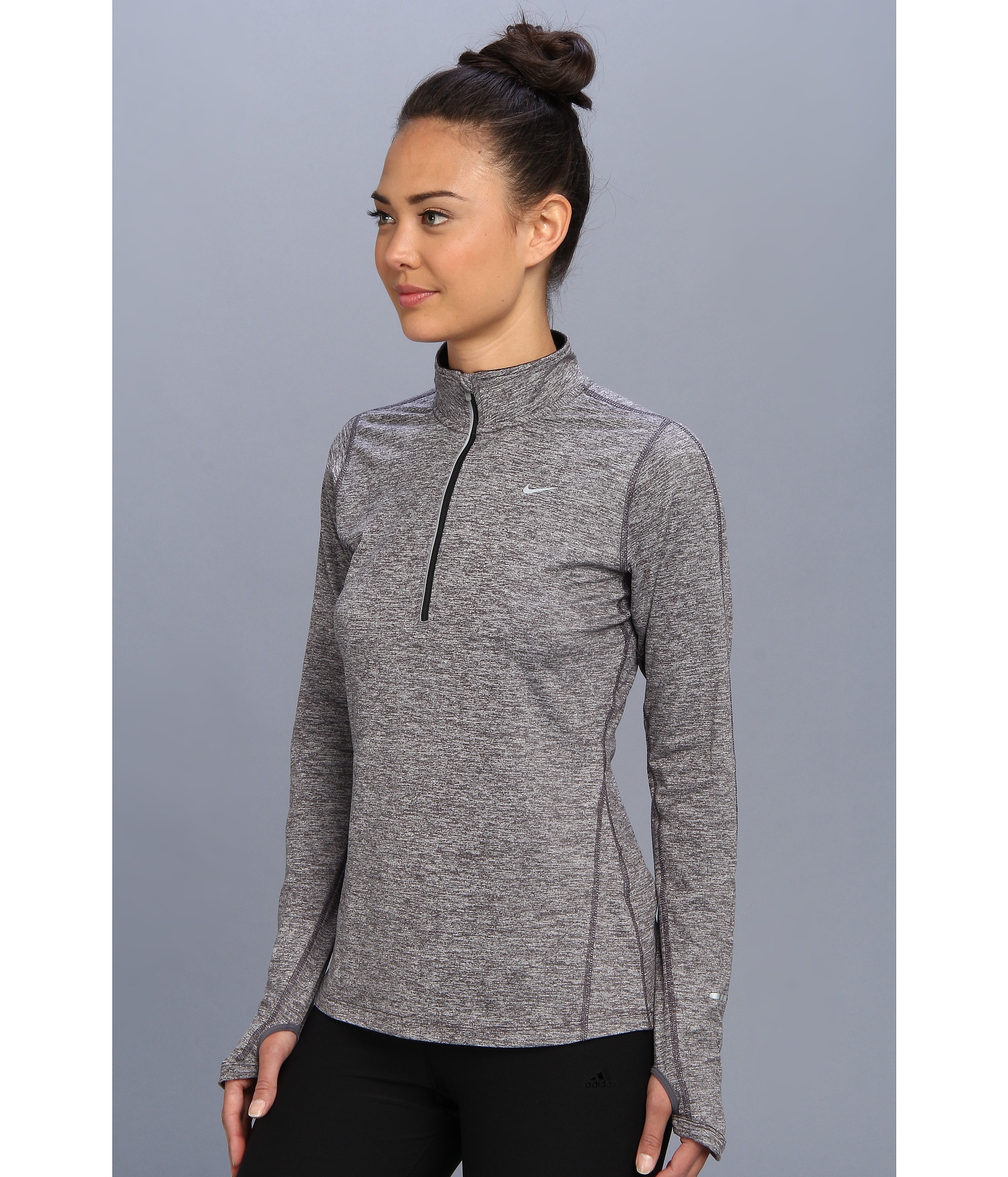 Nike Element Half-Zip in Gray (Dark Grey/Heather/Black/Reflecti) | Lyst