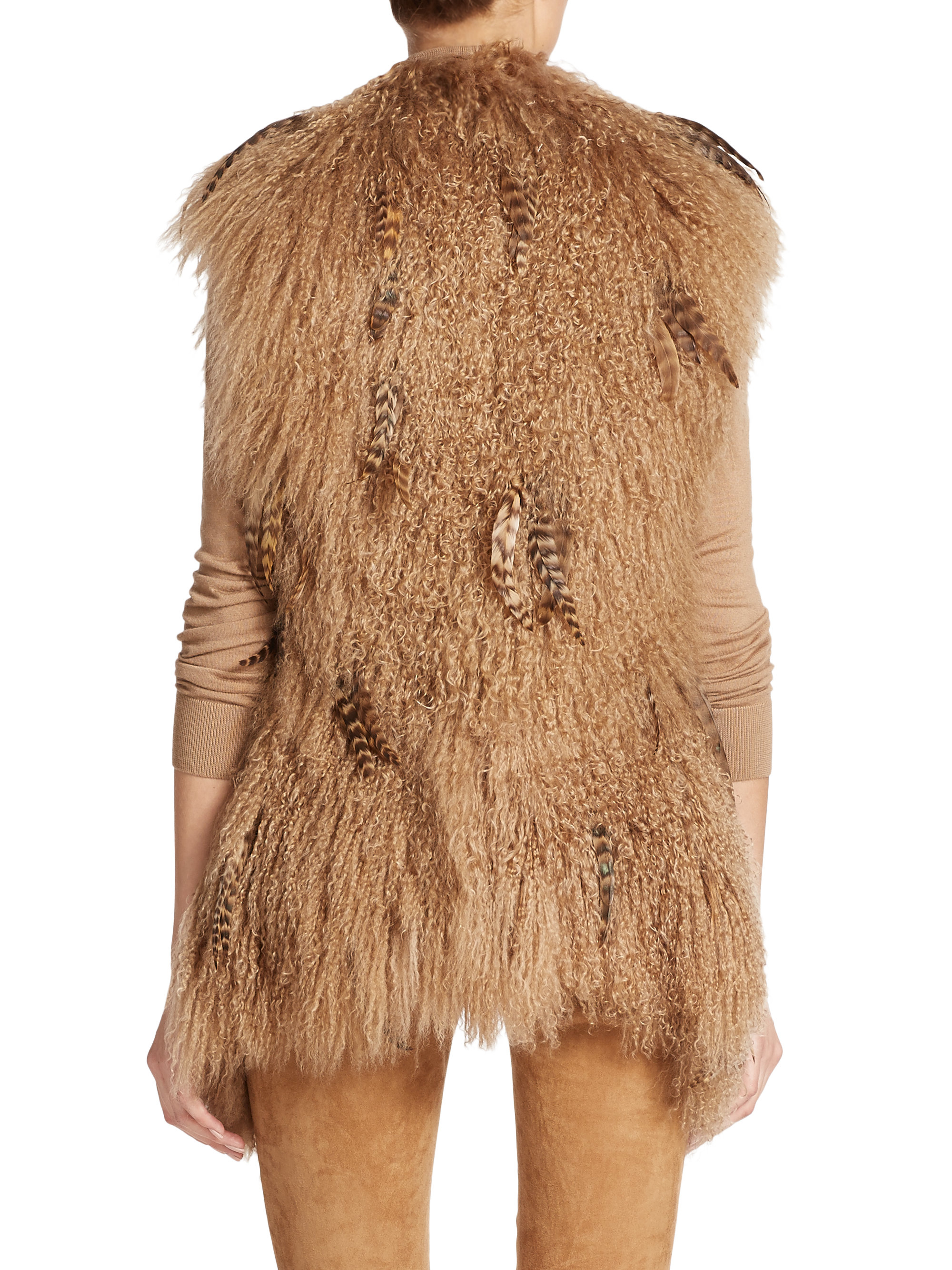 ralph lauren fur vest