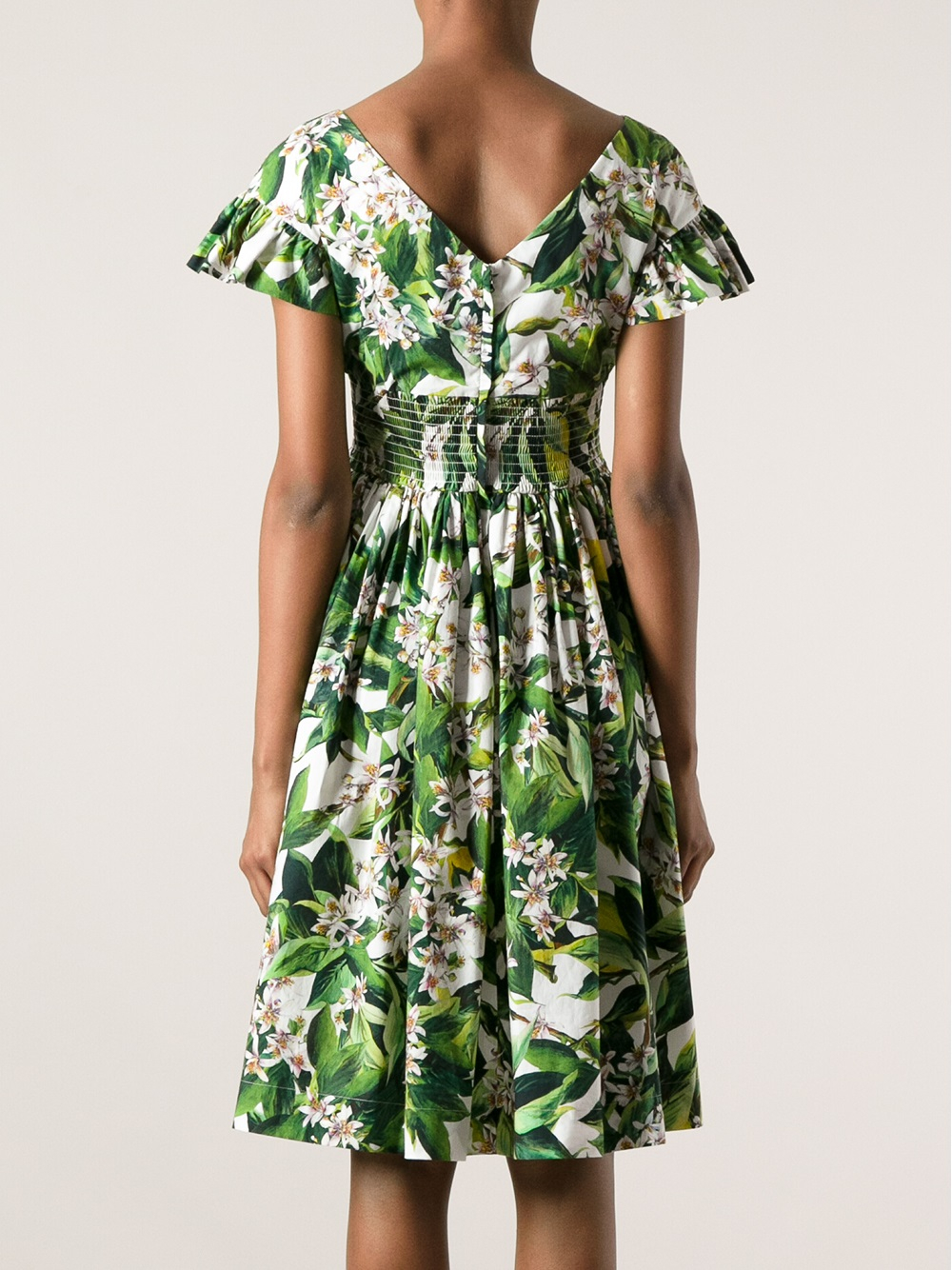 dolce and gabbana dress green