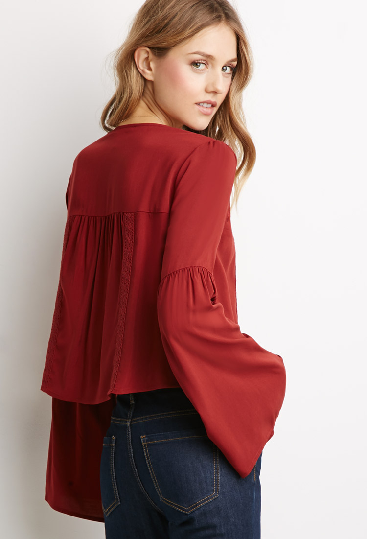 bell sleeve tops forever 21
