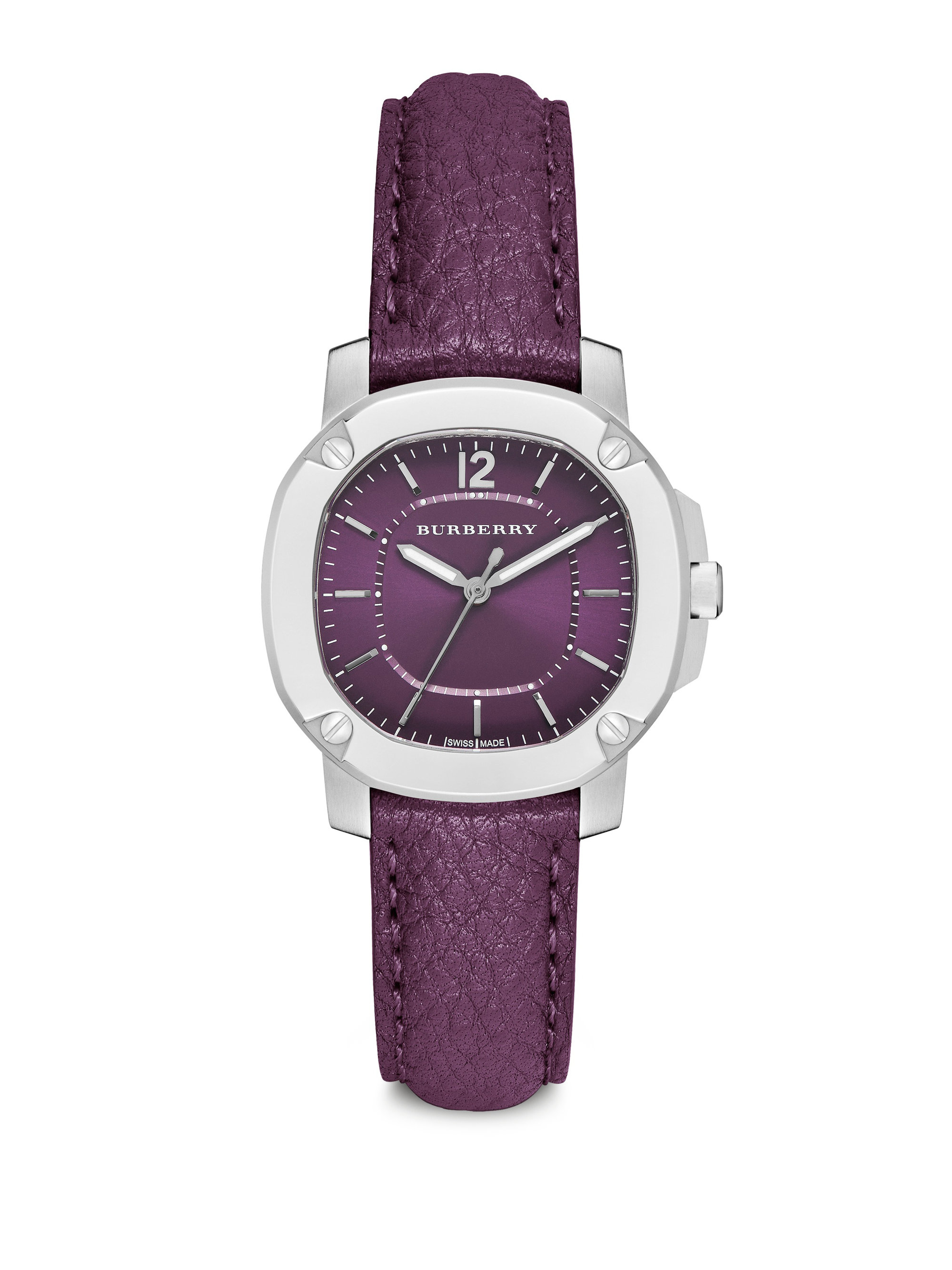 burberry watch purple
