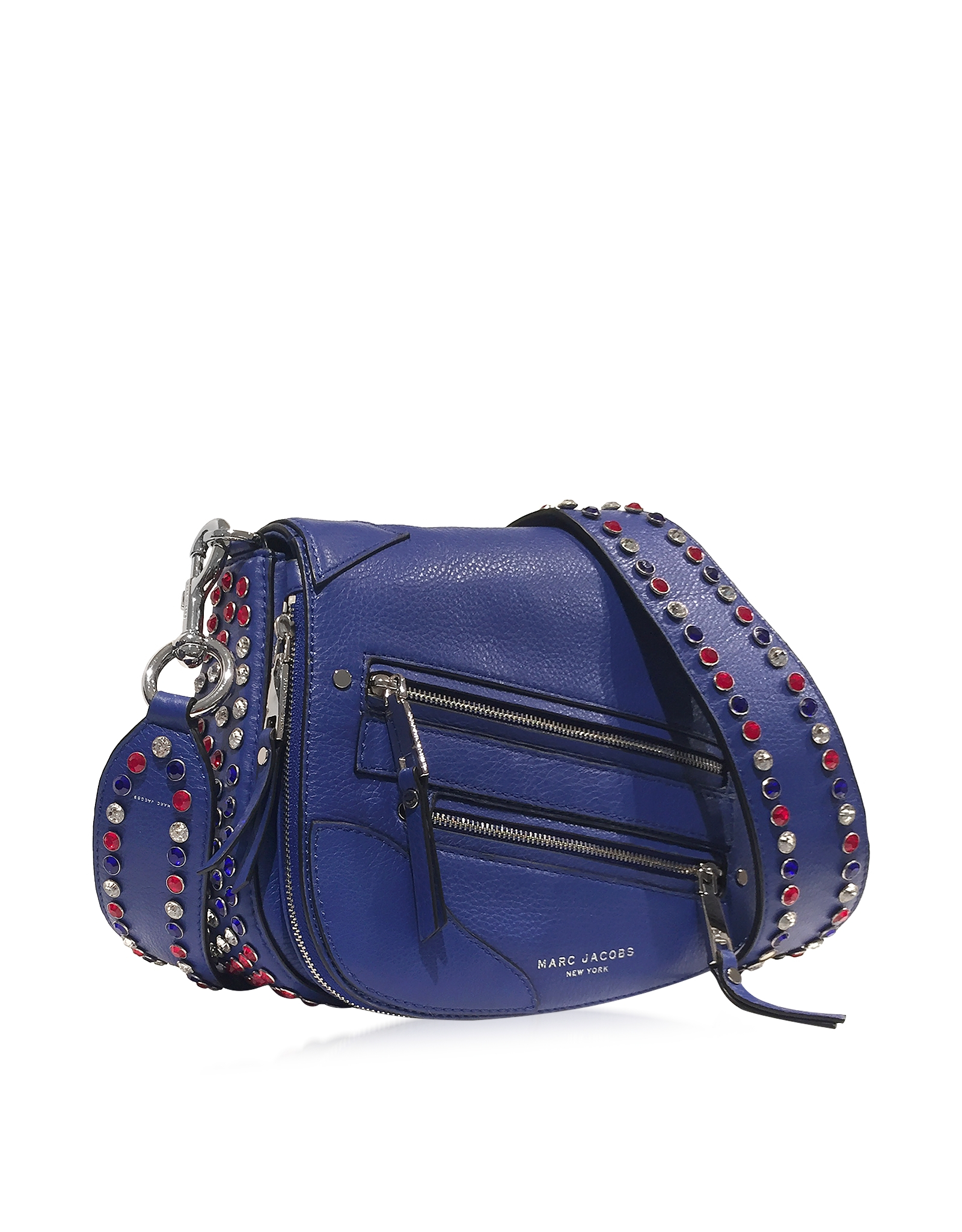Lyst Marc Jacobs Pyt Cobalt Blue Leather Small Saddle Bag In Gallery