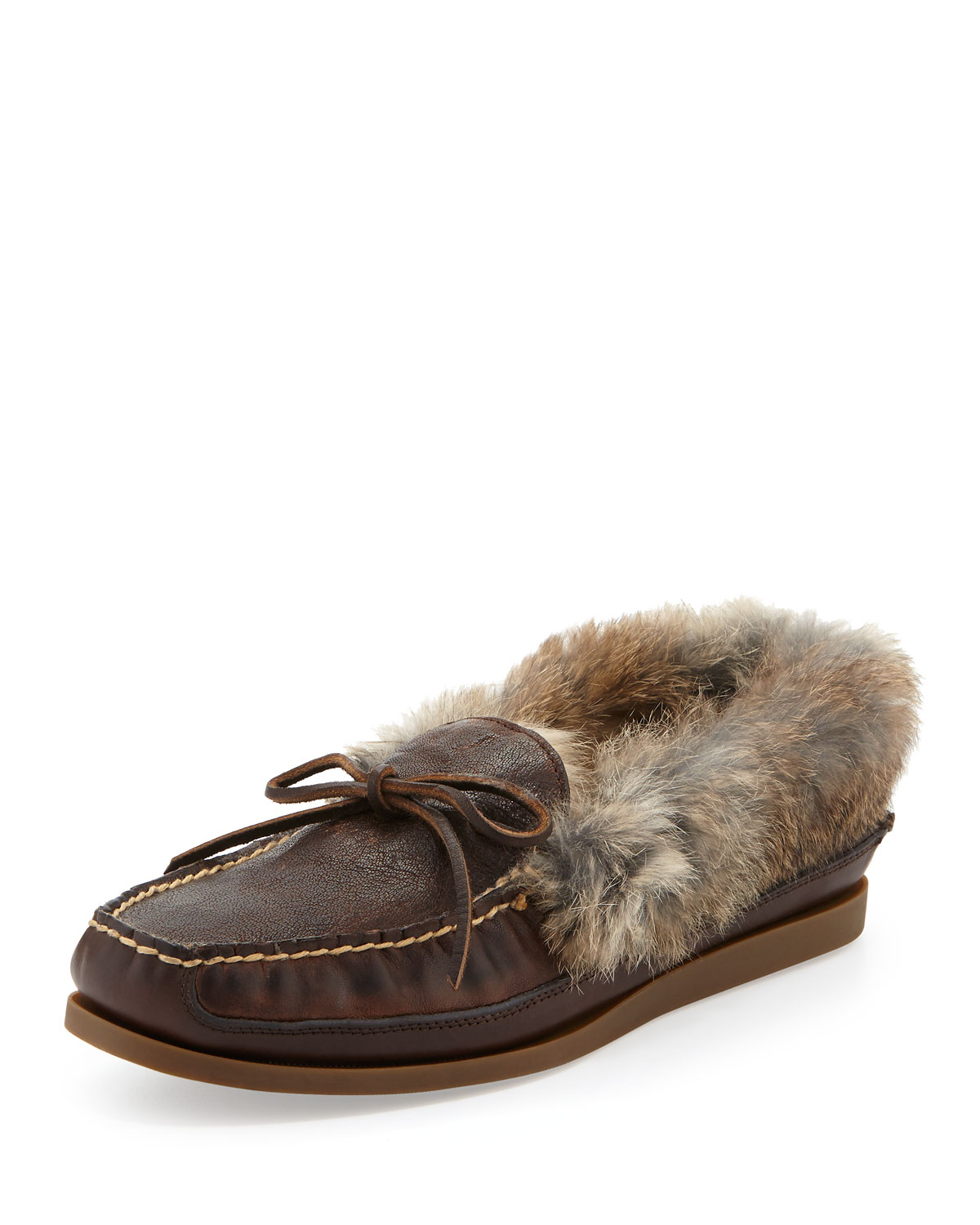 men's fuzzy moccasins