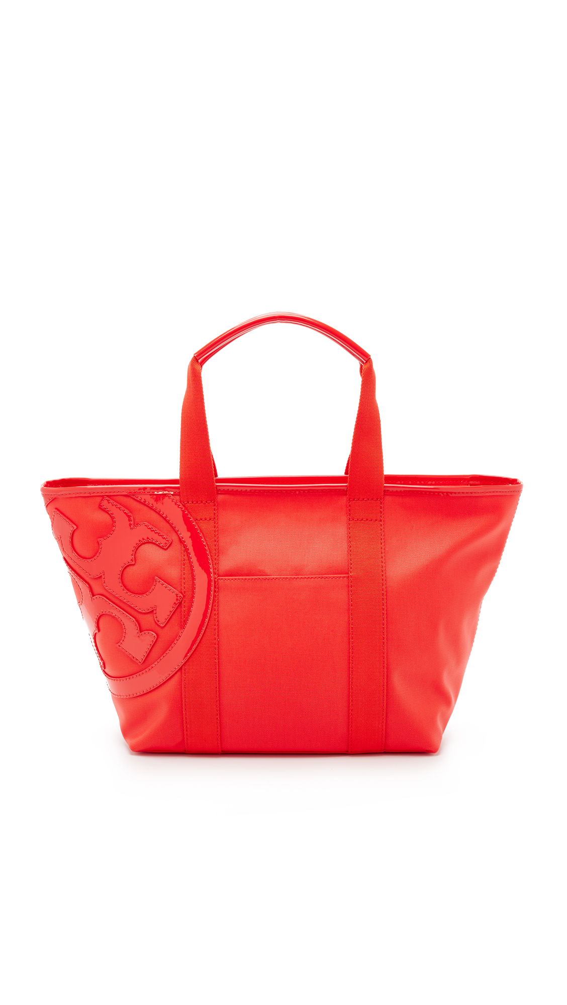 Tory Burch Beach Canvas Tote in Red | Lyst
