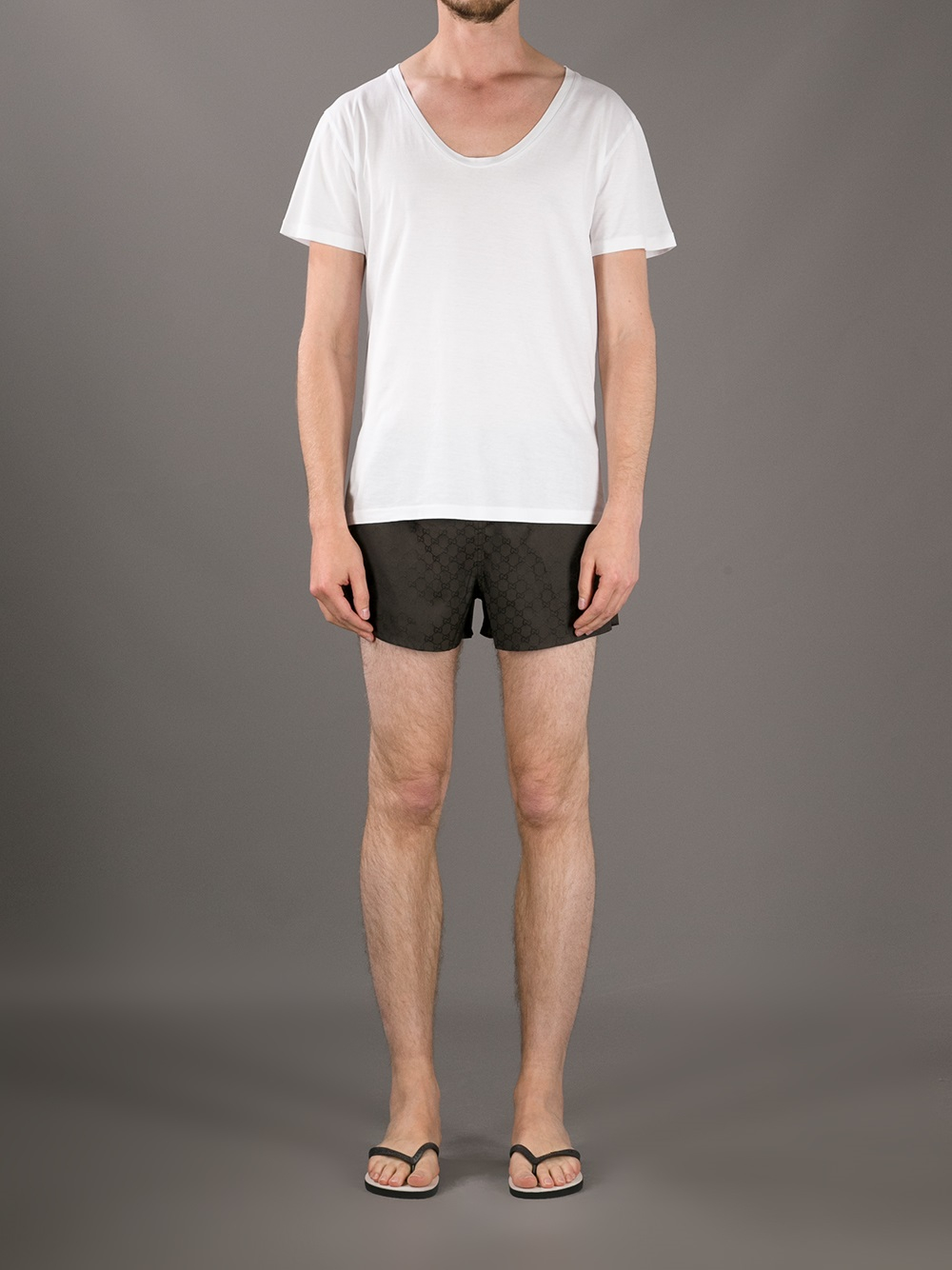 gucci monogram swim shorts