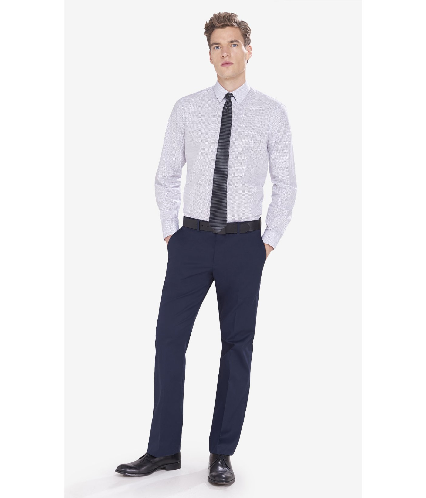 Express Slim Photographer Navy Suit 