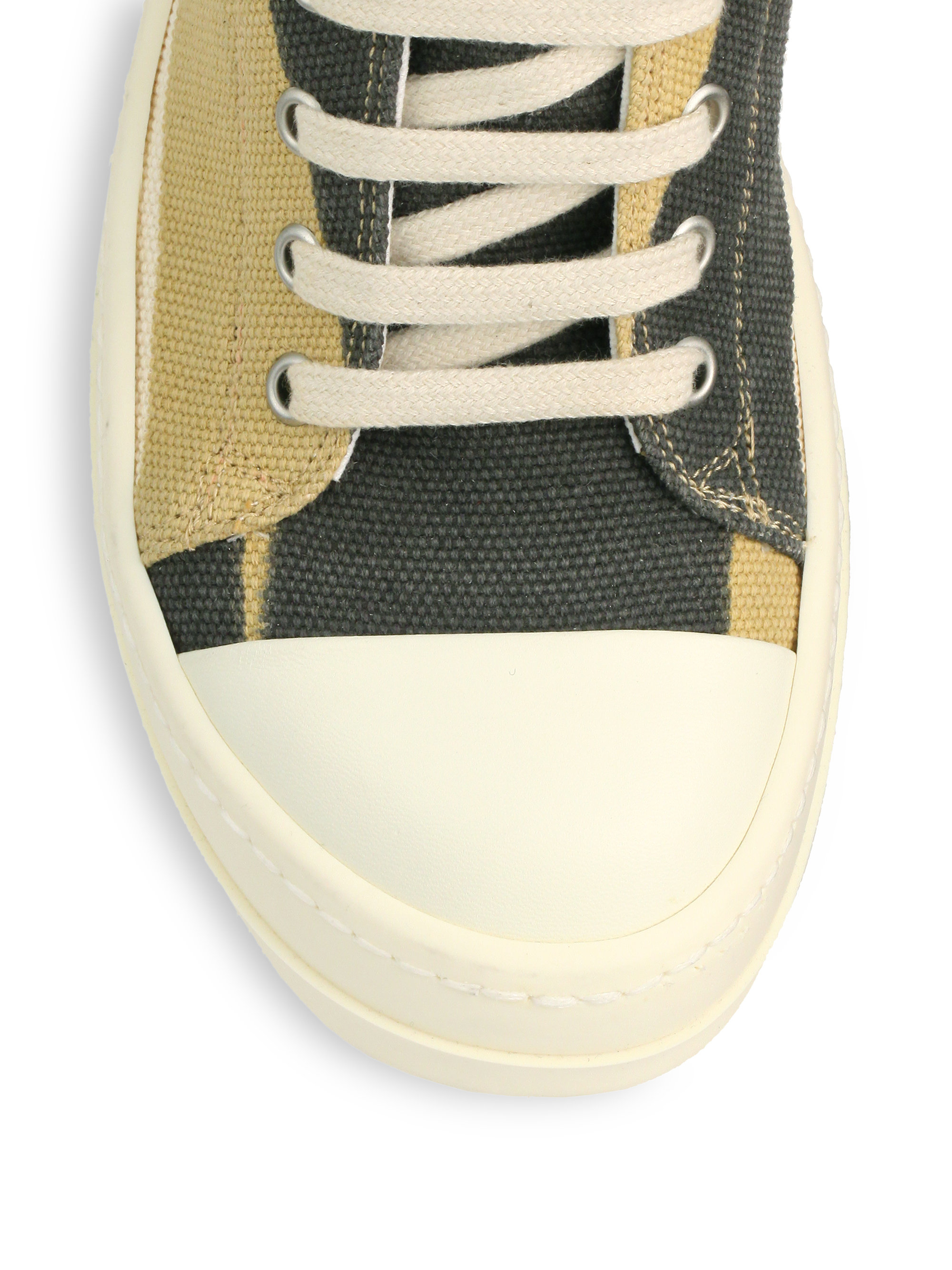 rick owens drkshdw ramones canvas