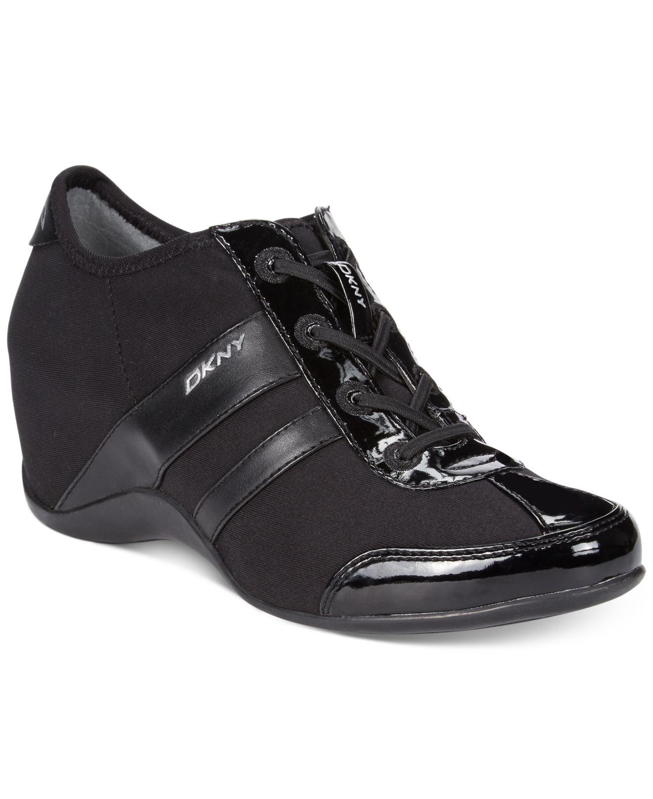 dkny leya wedge sneakers