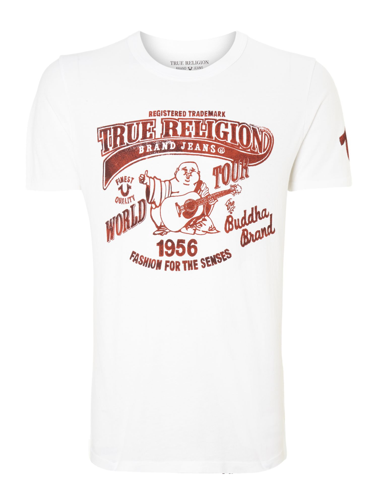 True religion World Tour T Shirt in White for Men | Lyst