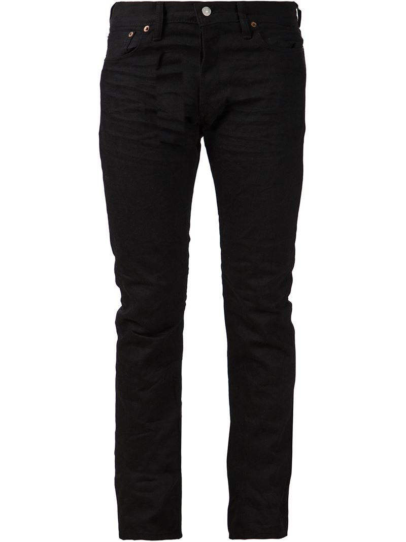 Lyst - Rrl Slim Fit Jeans in Black for Men