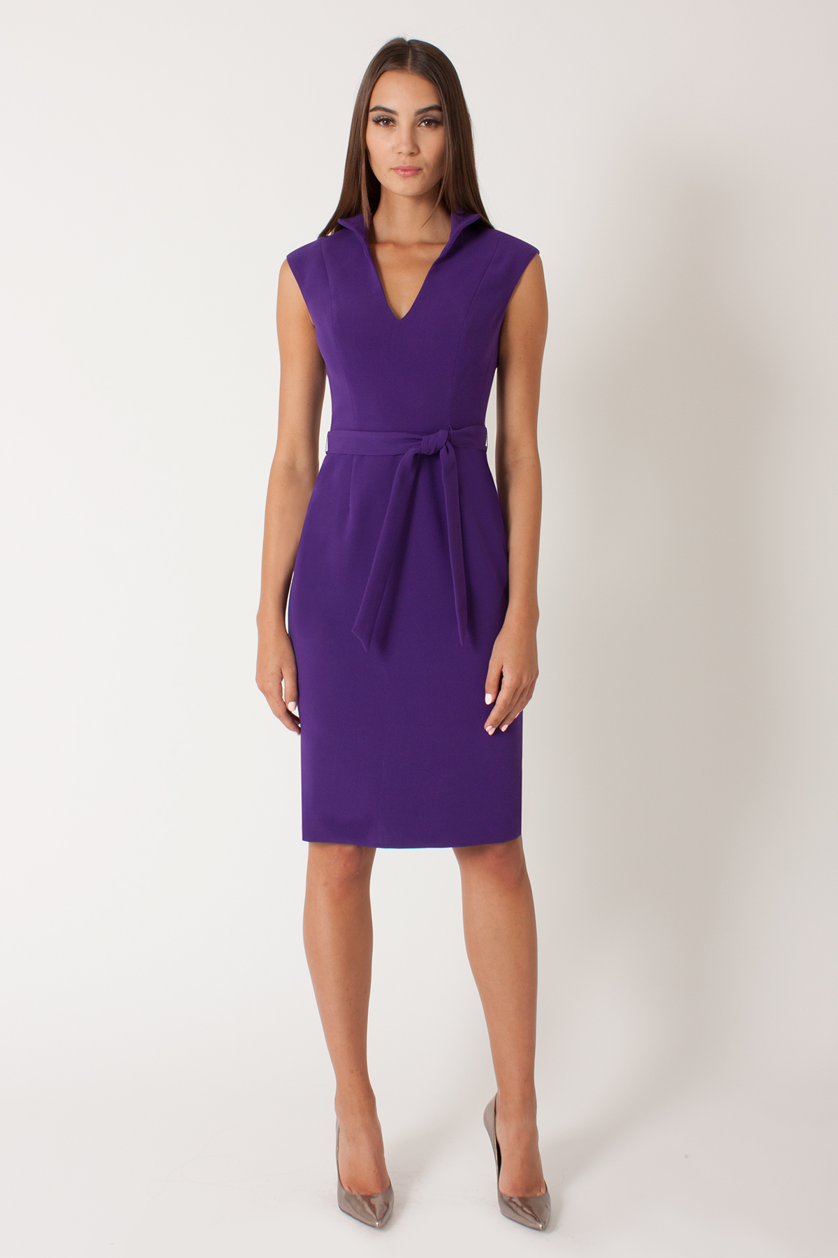 black halo purple dress