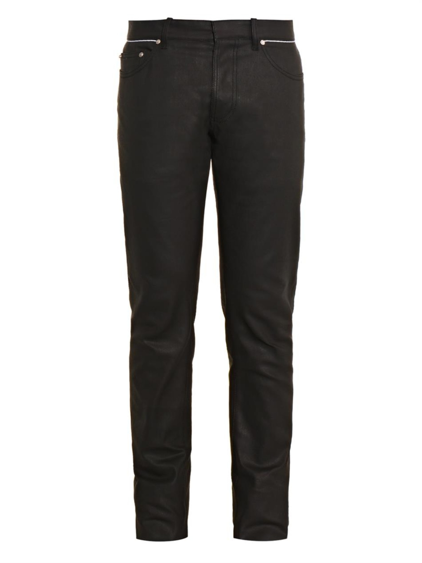 Balenciaga Coated-Denim Skinny Jeans in Black for Men - Lyst