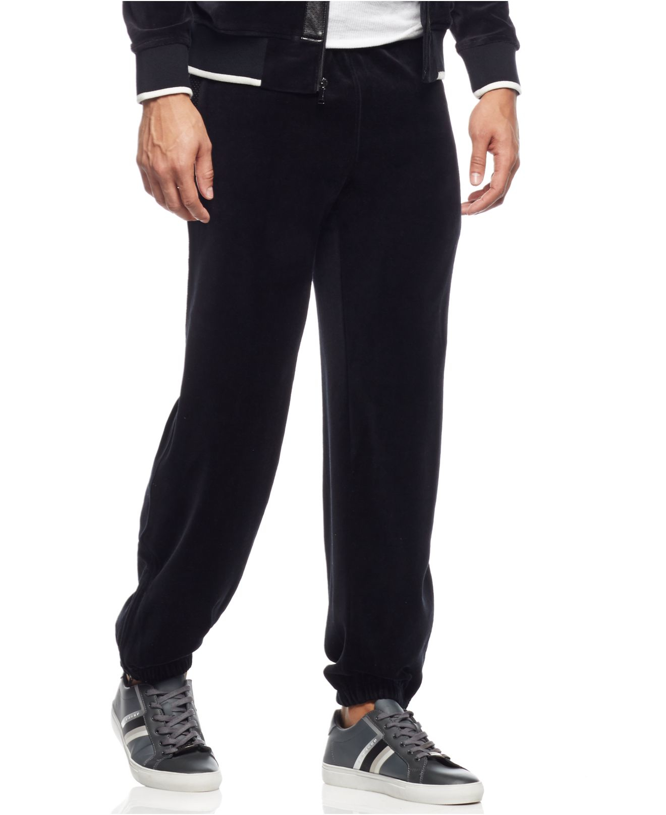 Sean John Men's 2-piece Velour Track Jacket & Pants Set in Black for Men |  Lyst