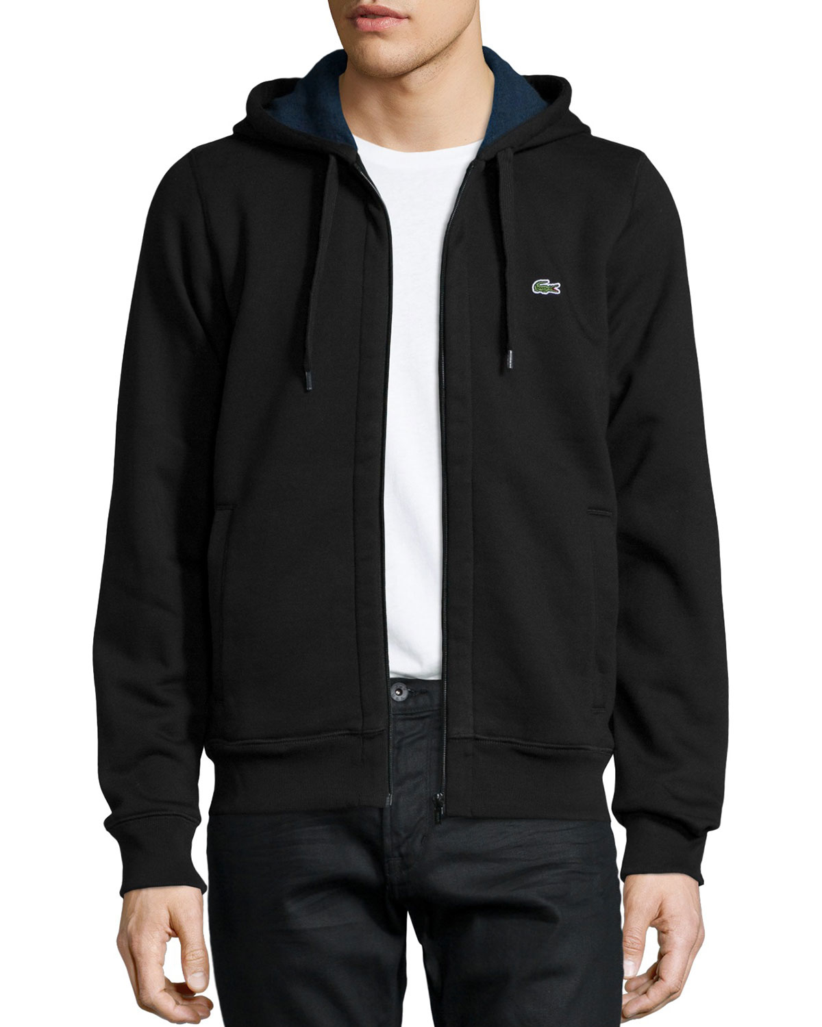 zip hoodie lacoste