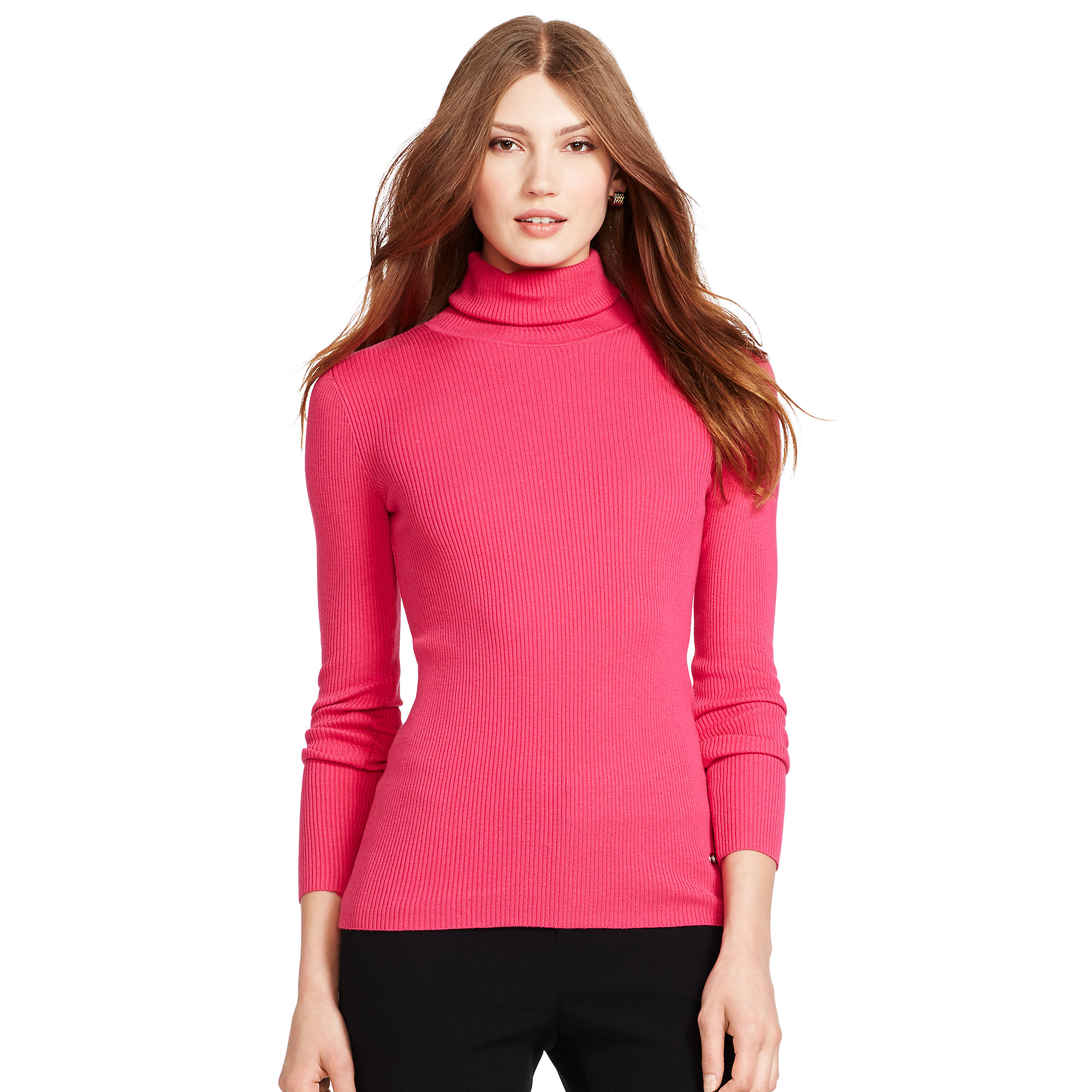 lauren ralph lauren ribbed turtleneck sweater