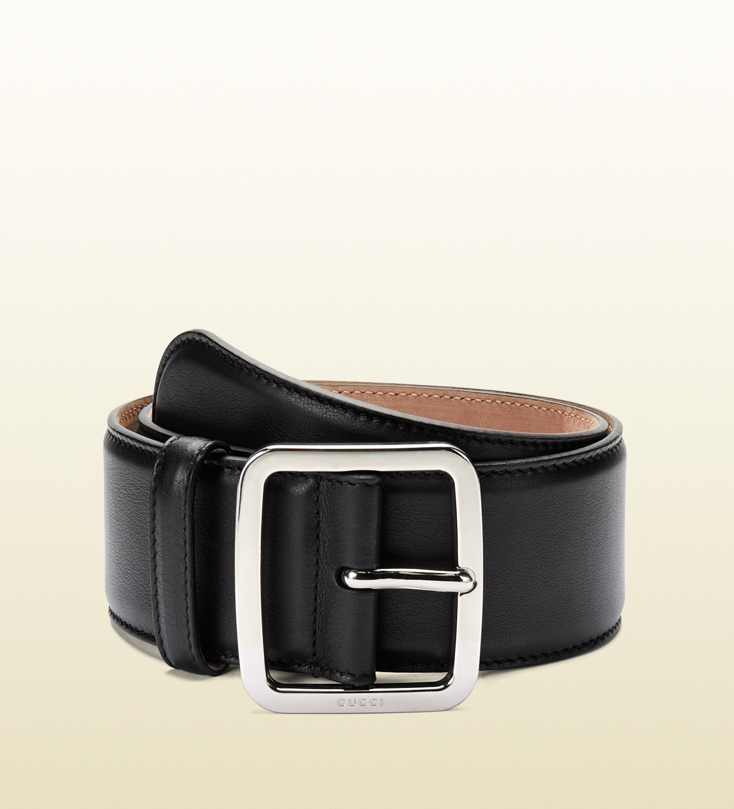 Gucci Black Leather Belt in Black for Men | Lyst