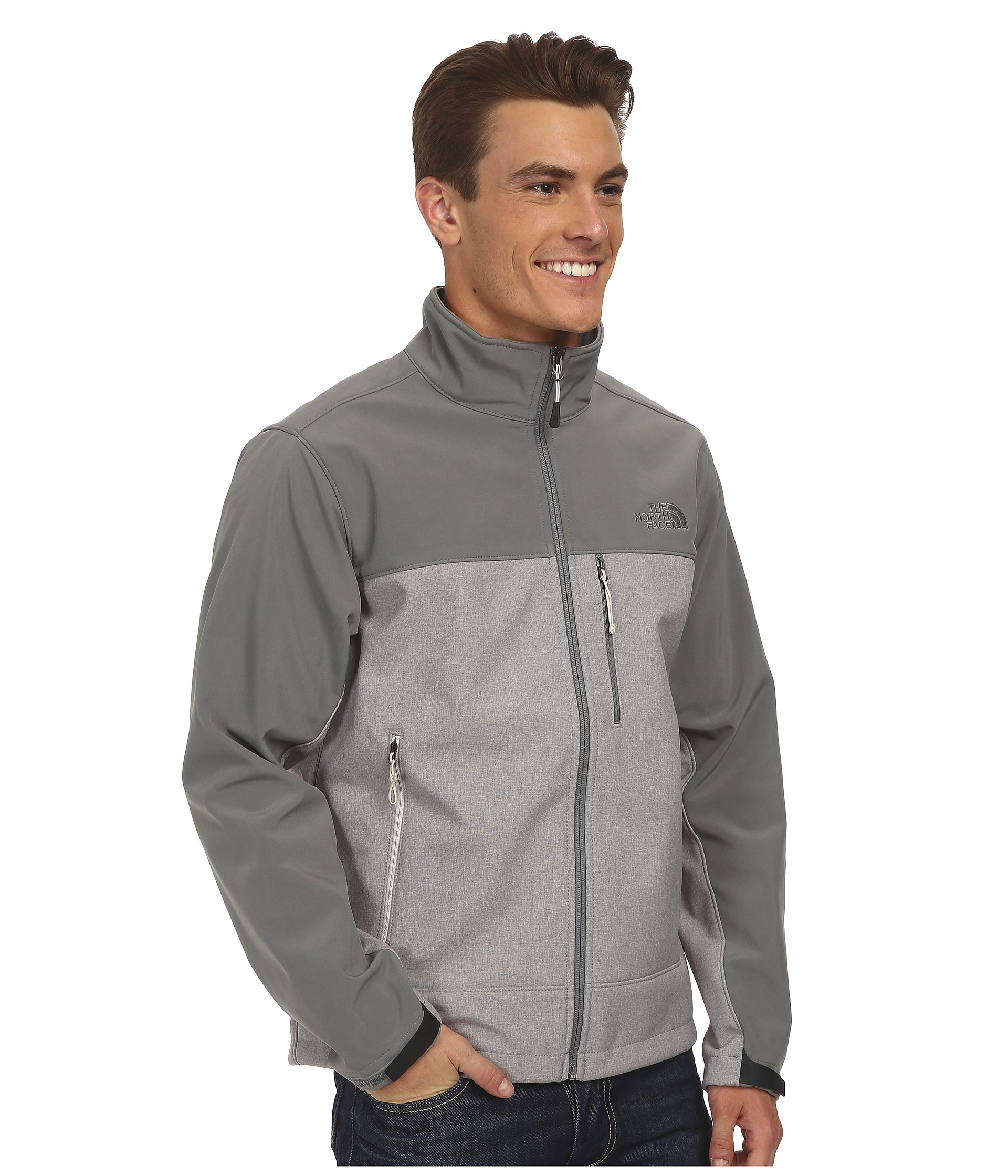 The North Face Apex Bionic Jacket in Gray for Men - Lyst