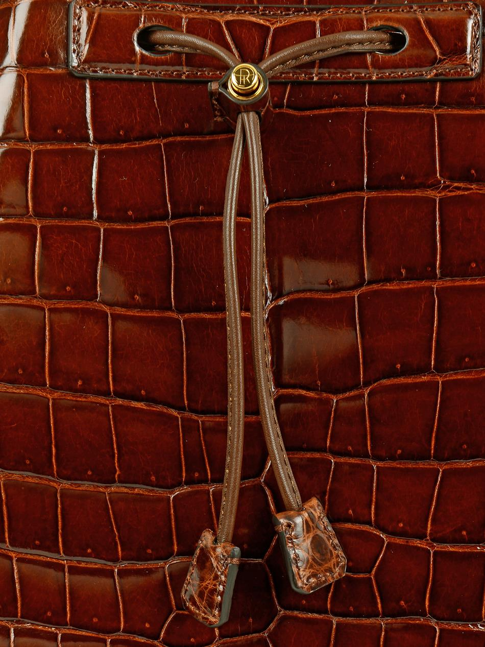 brown croc bolsauette bolsa