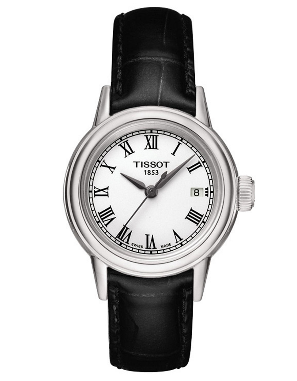 Tissot Ladies Carson Watch With Leather Strap in Black Lyst