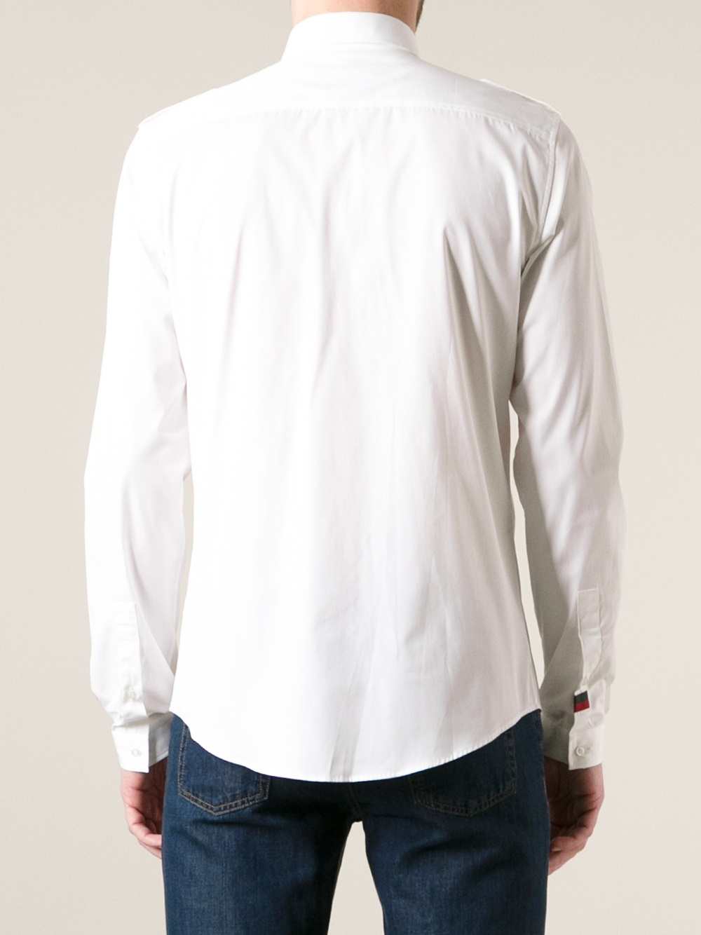 Gucci Button Down Shirt in White for Men - Lyst
