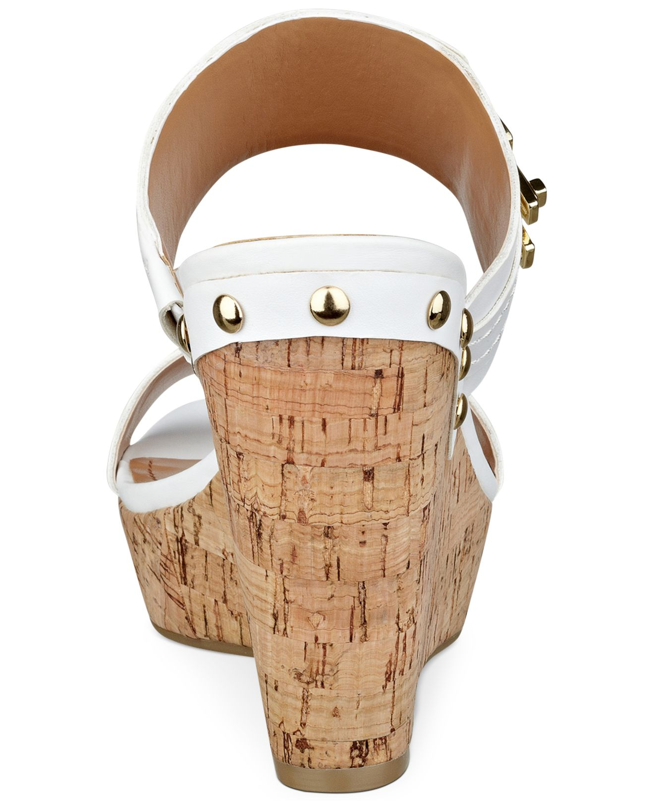 Tommy Hilfiger Women's Madasen Platform Wedge Sandals in White | Lyst