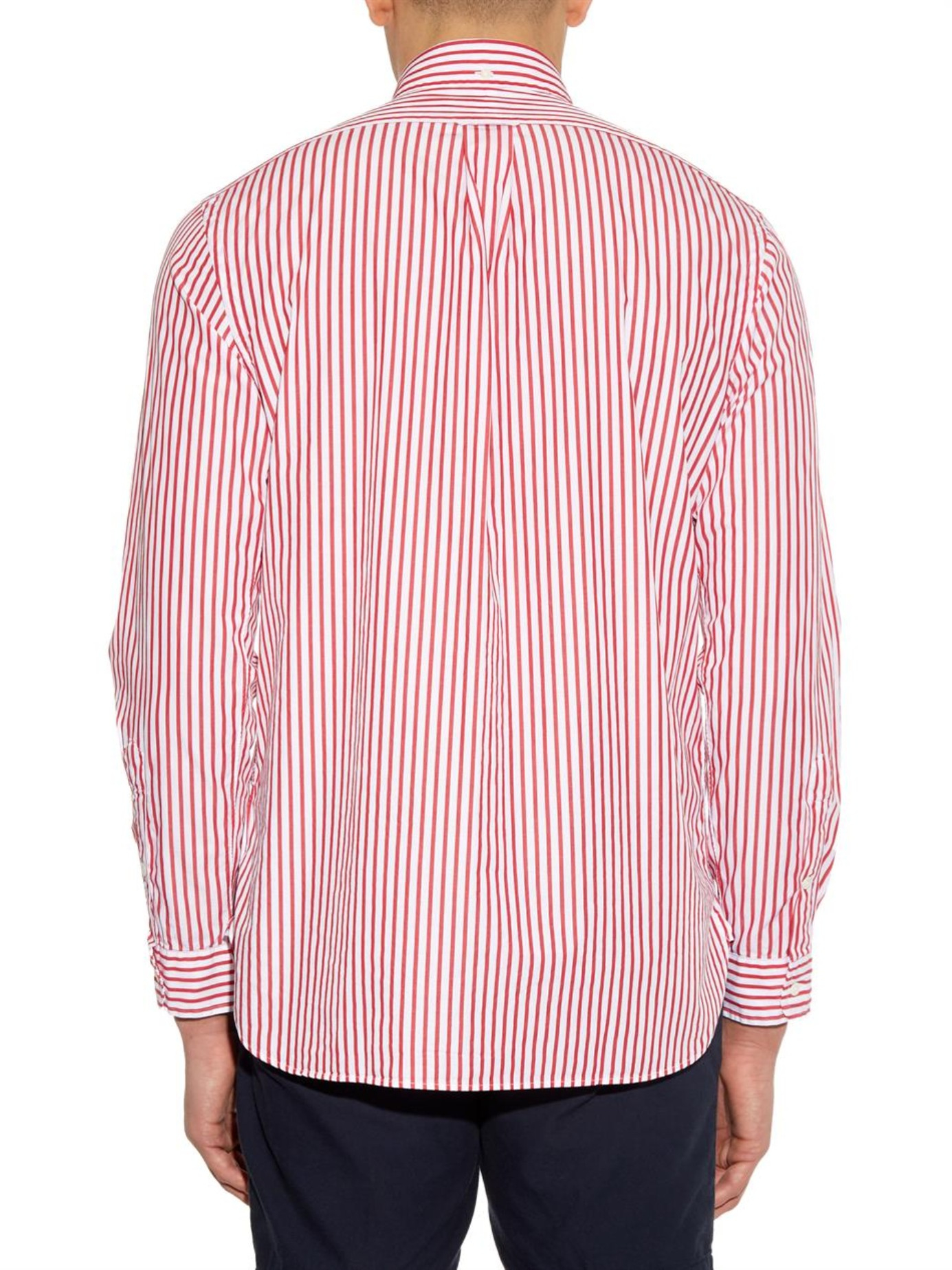 red striped ralph lauren shirt