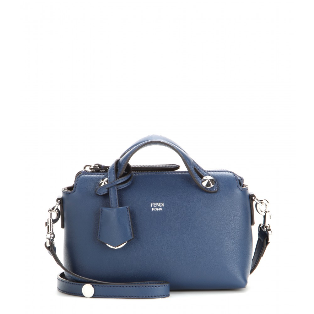 Fendi By The Way Mini Leather Shoulder Bag in Blue Lyst