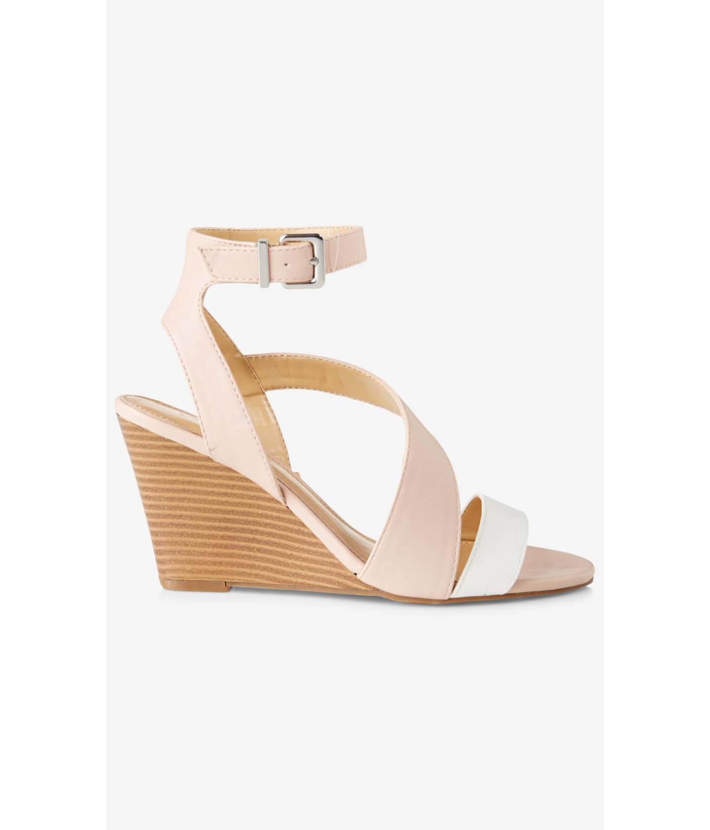 blush pink wedge sandals