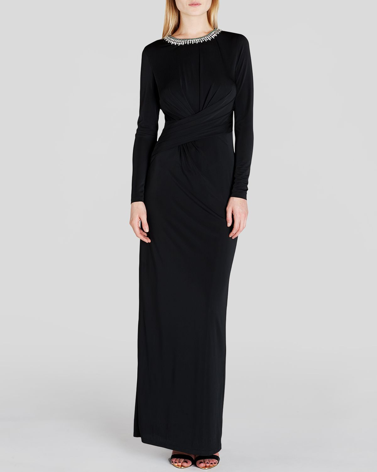 ted baker black maxi dress