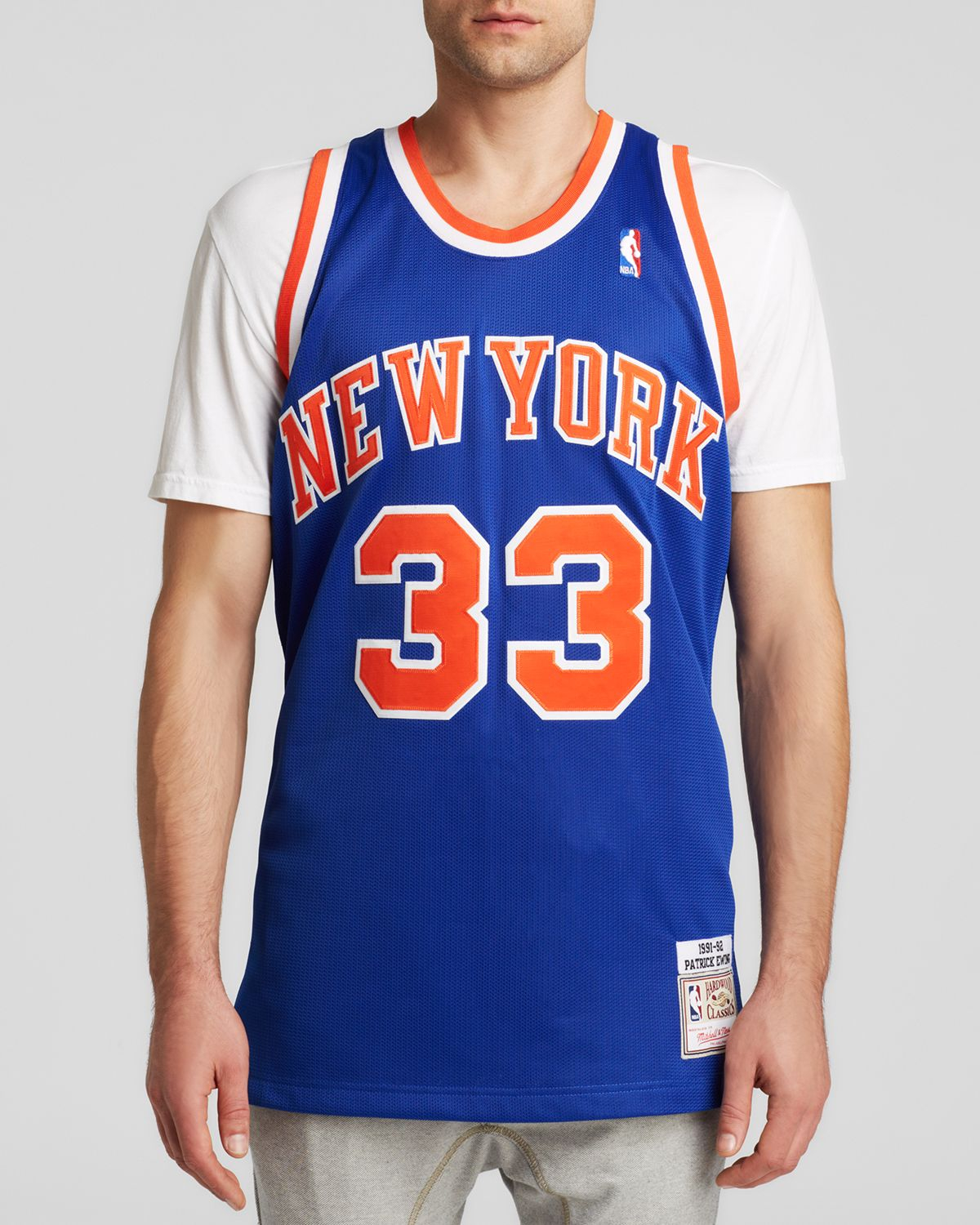Mitchell & ness 1998 New York Knicks Patrick Ewing Jersey in Blue for