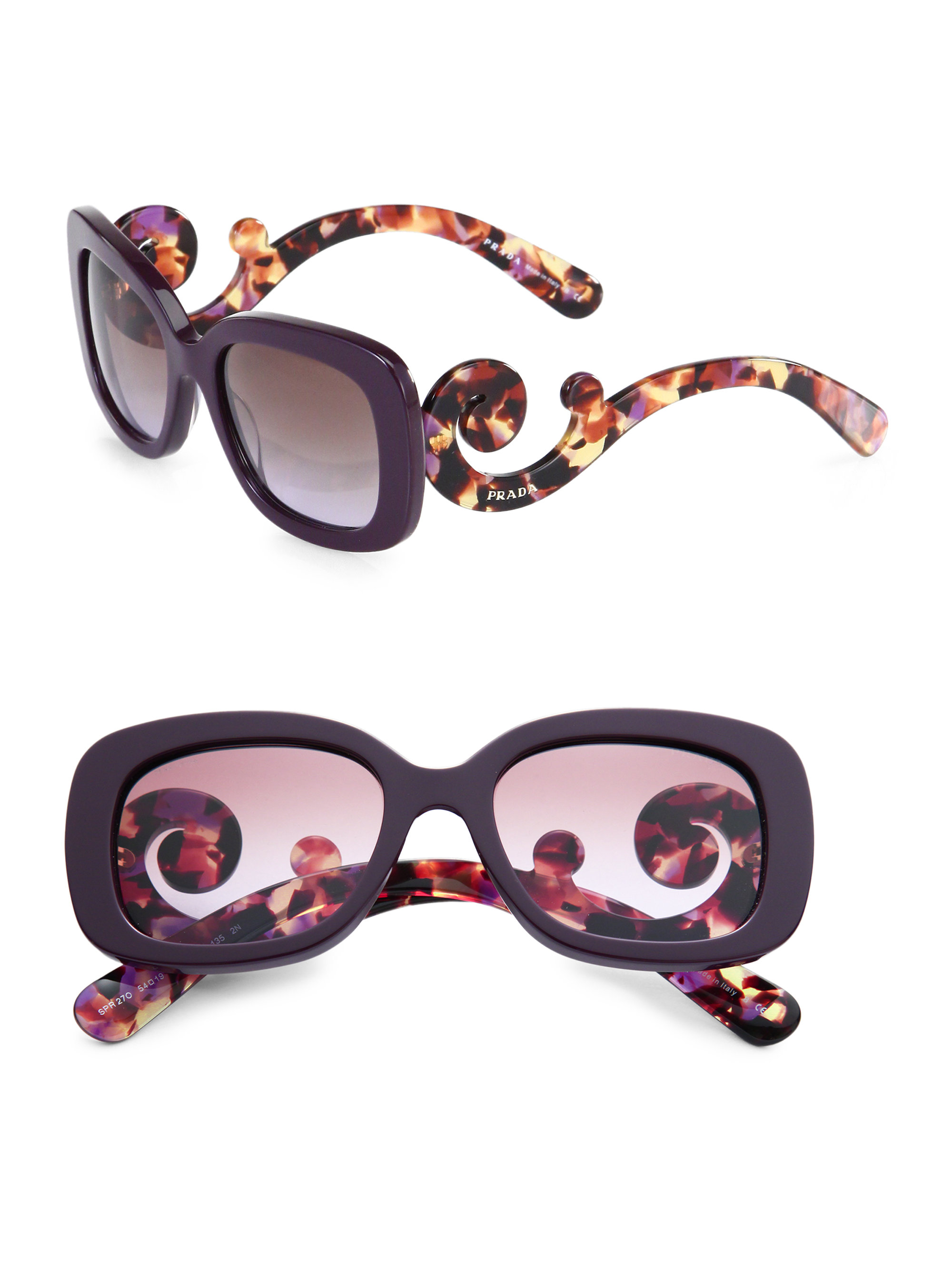 prada baroque square sunglasses