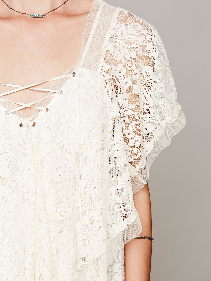 free people lace up dress